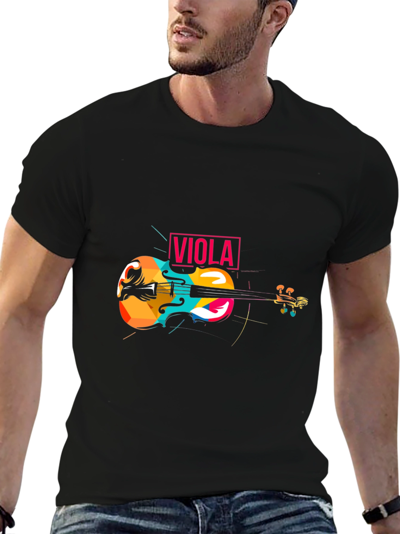 Colorful Viola Graphic T-Shirt