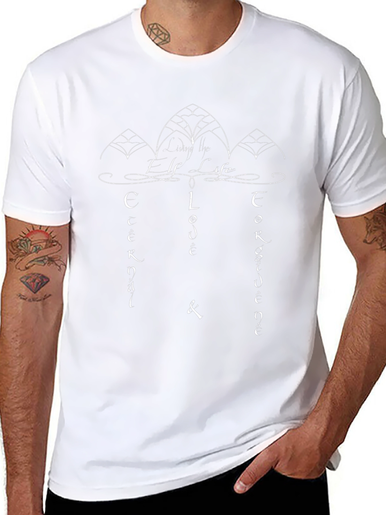 Elvish Life Black Graphic Tee
