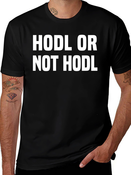 HODL Crypto T-Shirt - Bitcoin Investment Apparel