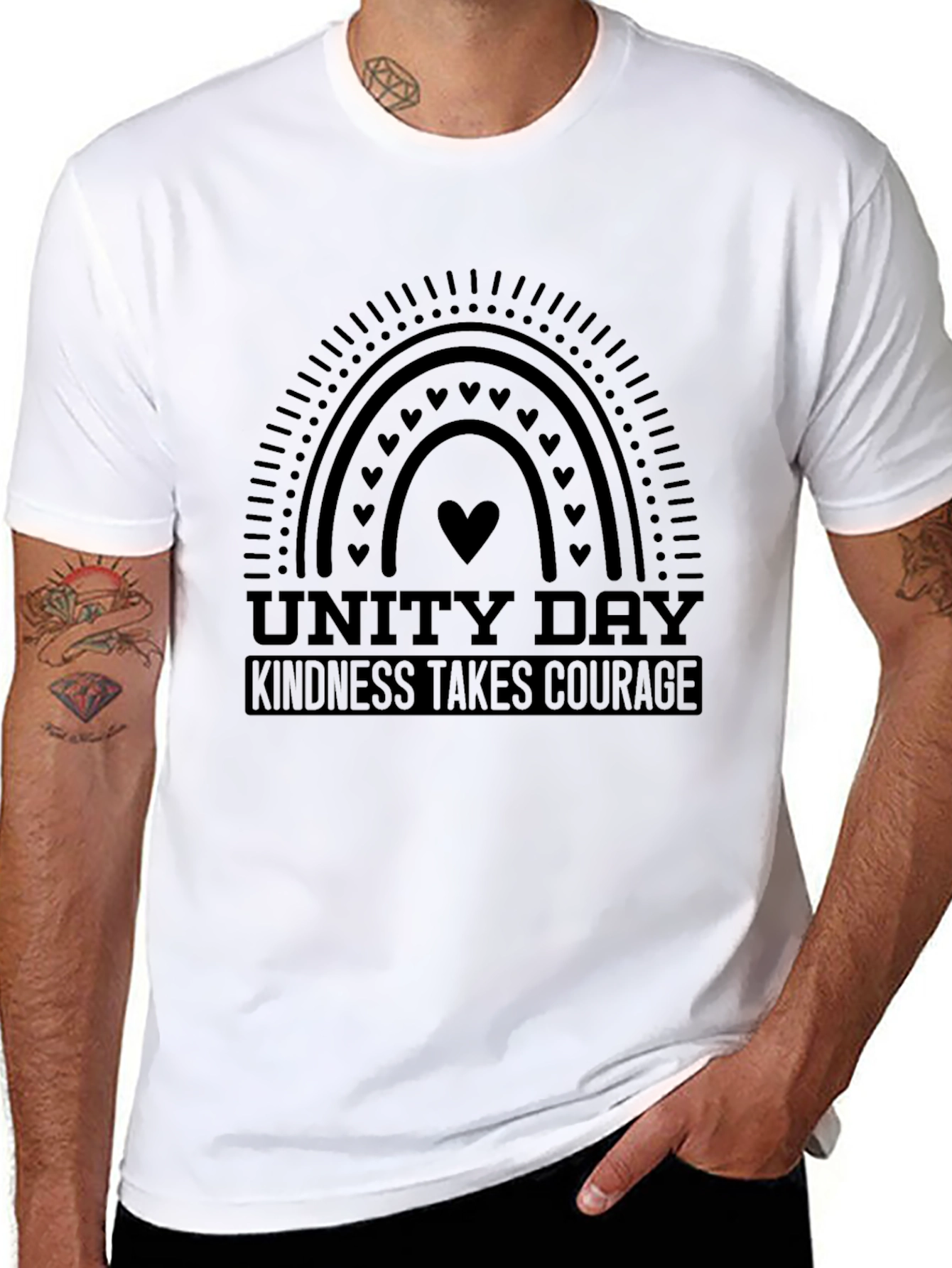Unity Day Kindness Takes Courage Graphic Tee