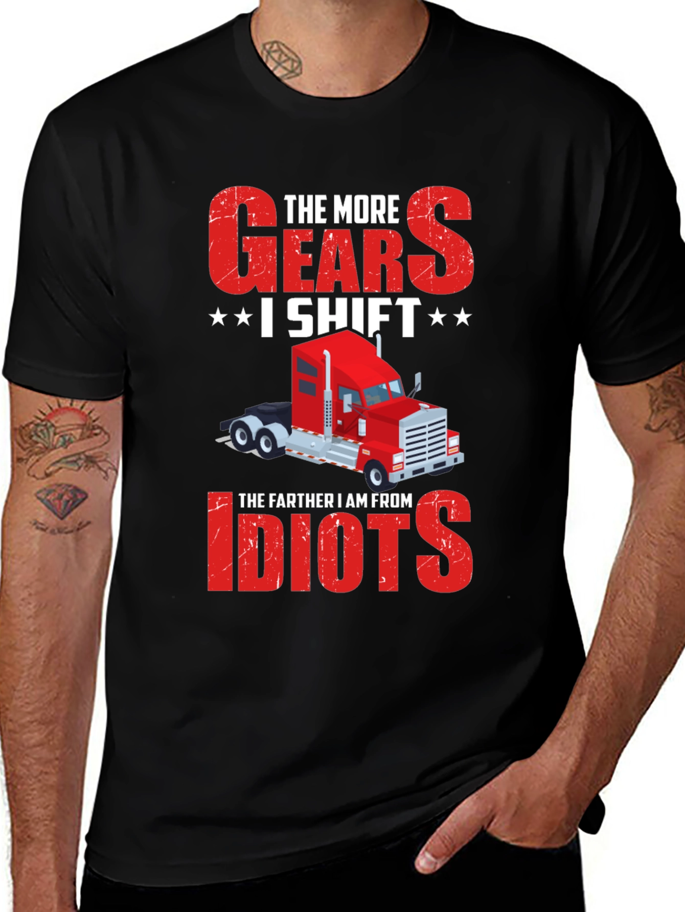 Truckers Gears T-Shirt - Funny Truck Driver Gift