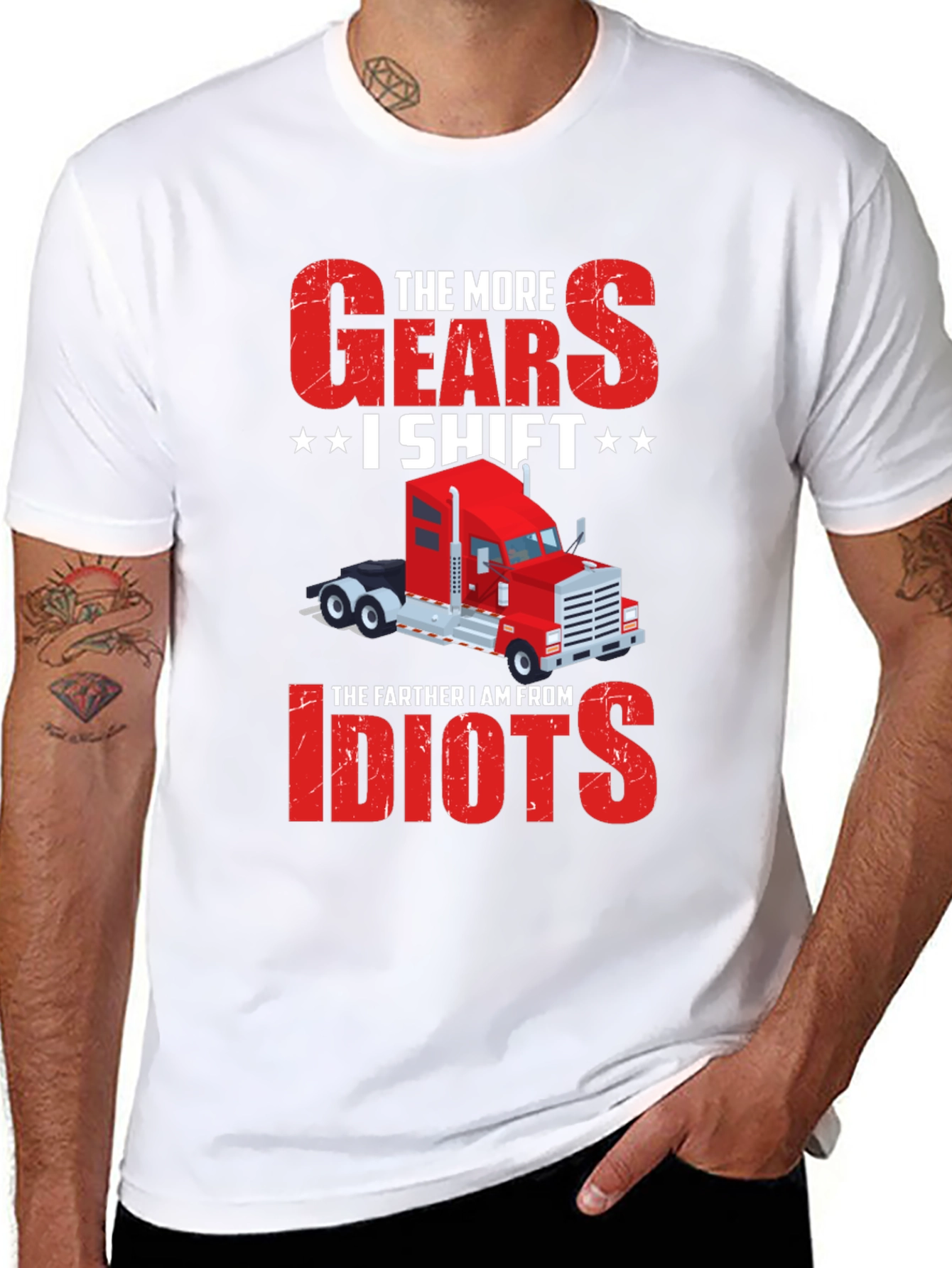 Truckers Gears T-Shirt - Funny Truck Driver Gift