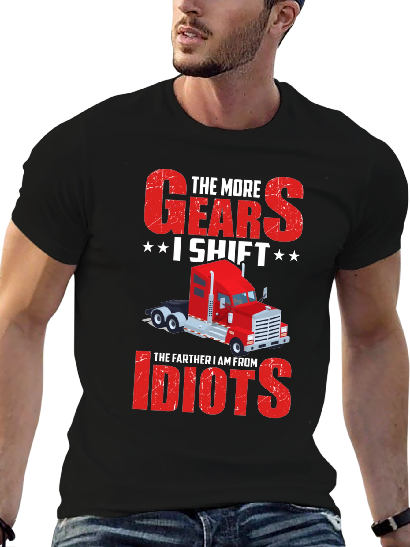 Truckers Gears T-Shirt - Funny Truck Driver Gift