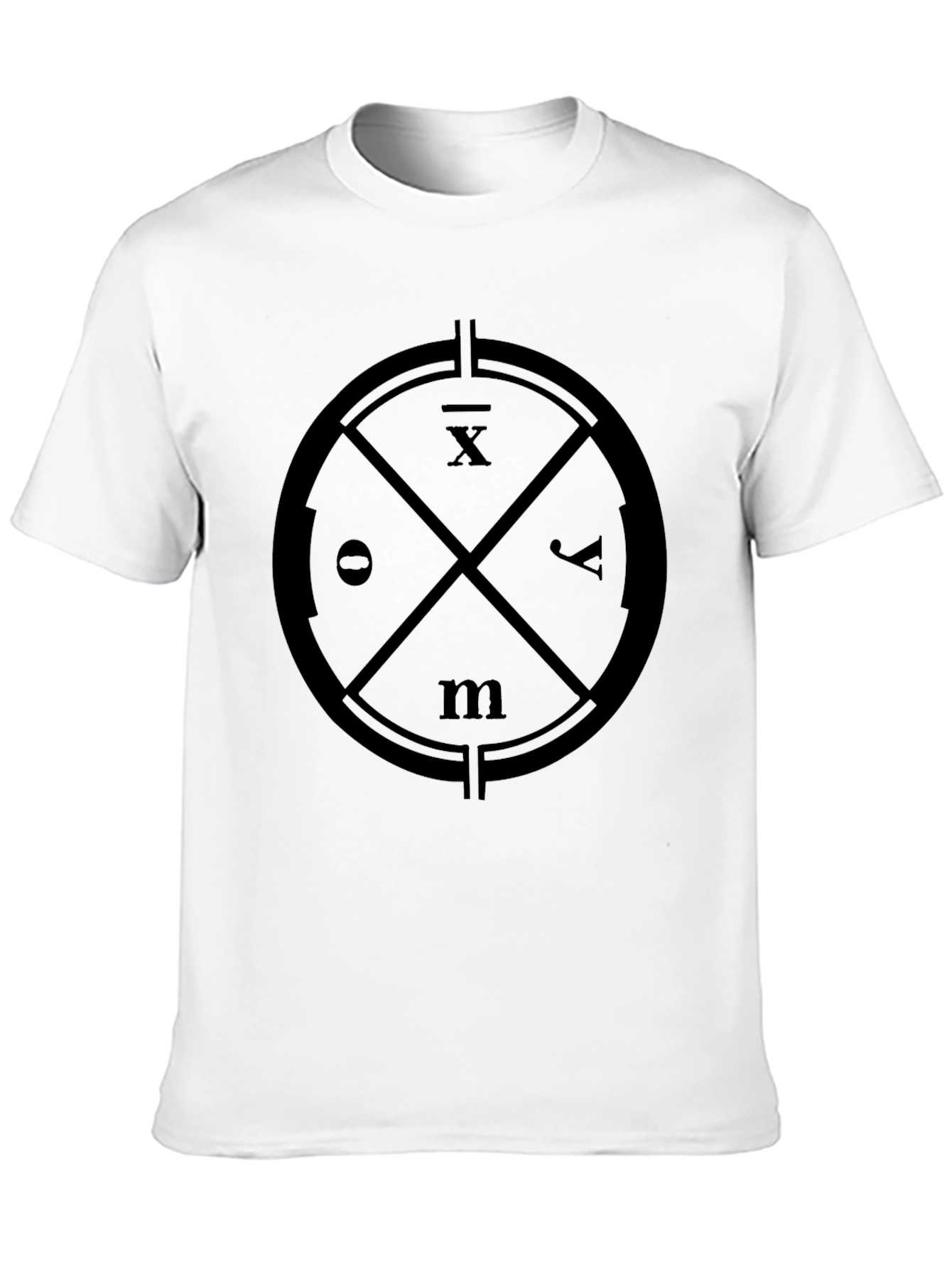 Modern Graphic Tee - Circle Symbol Design