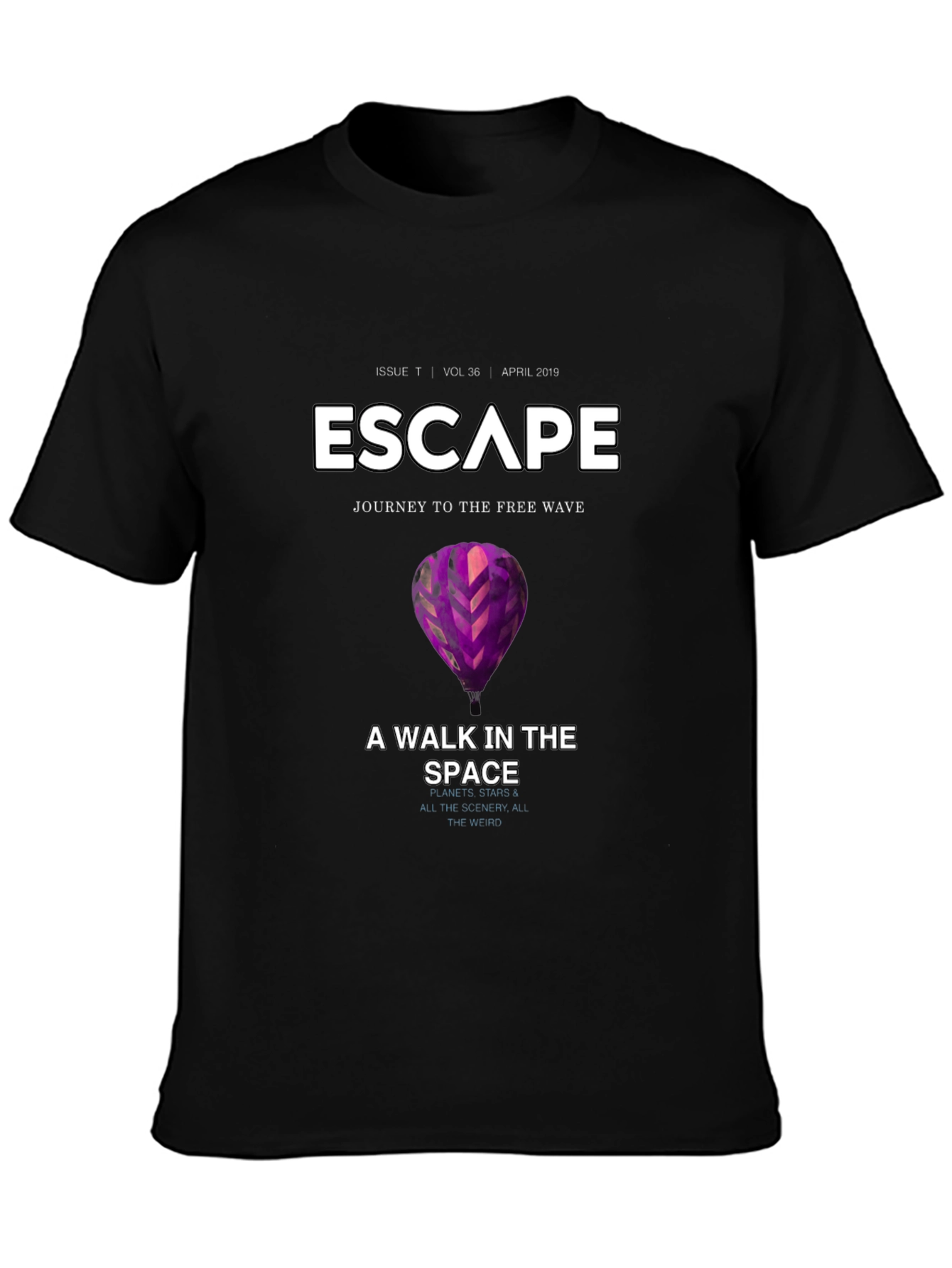 Escape Black Graphic T-Shirt