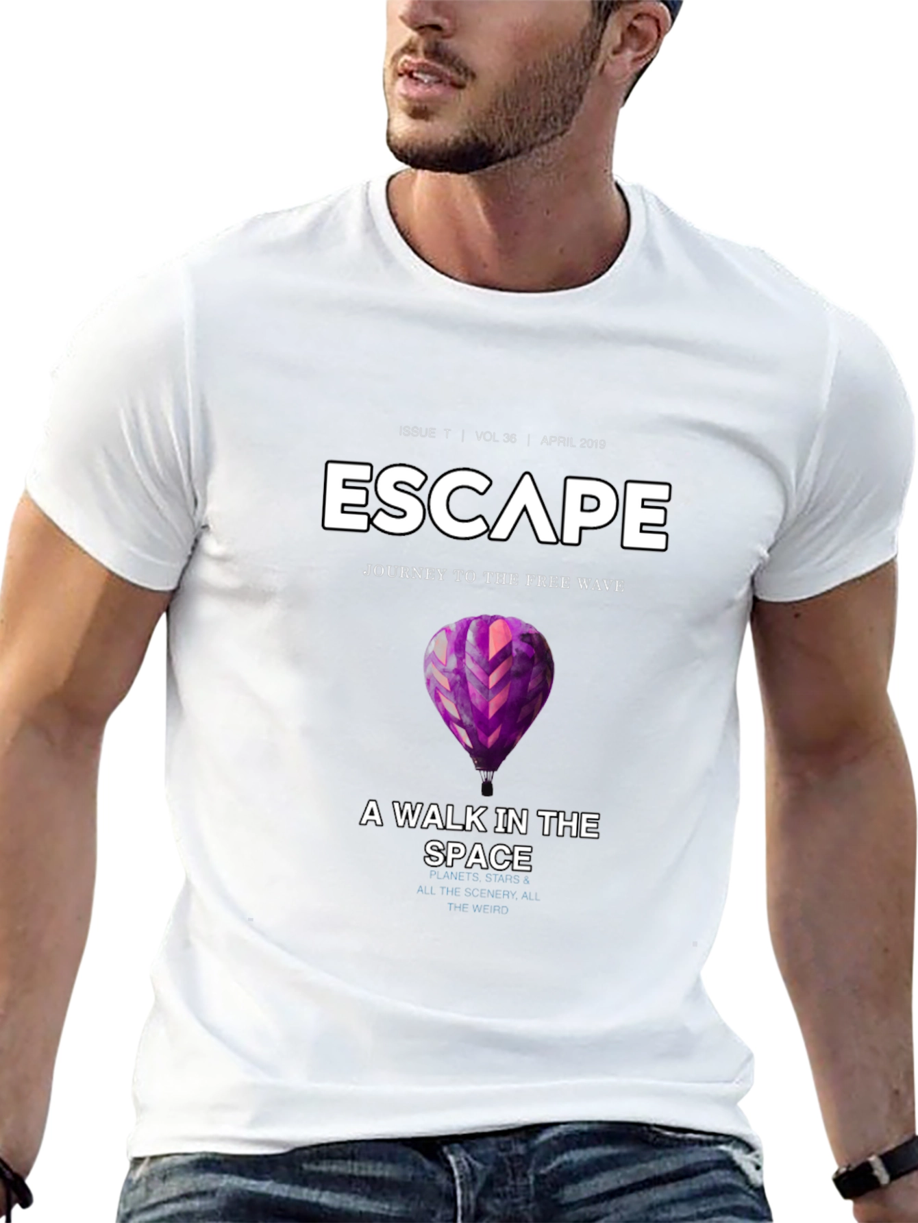 Escape Black Graphic T-Shirt