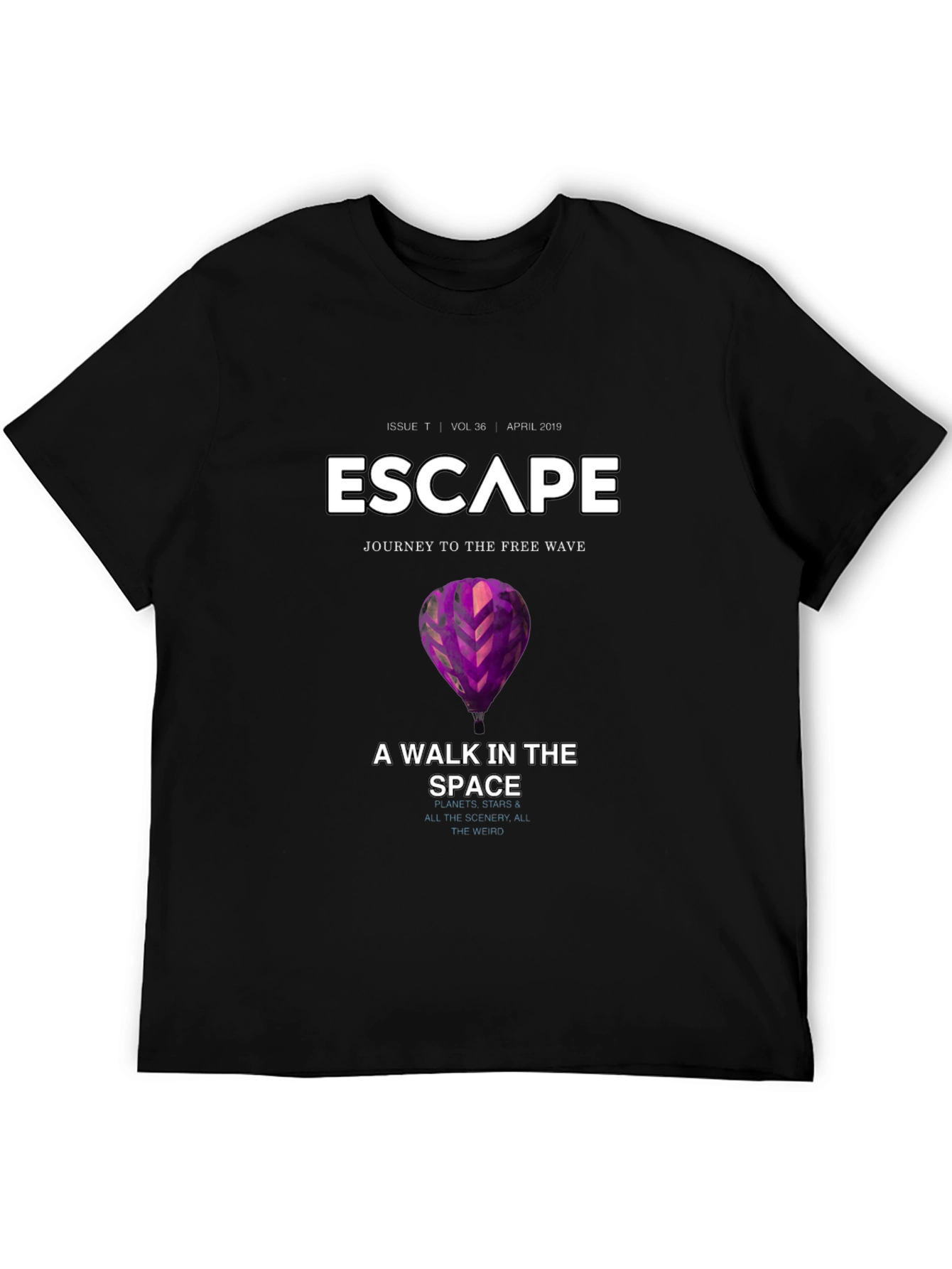 Escape Black Graphic T-Shirt