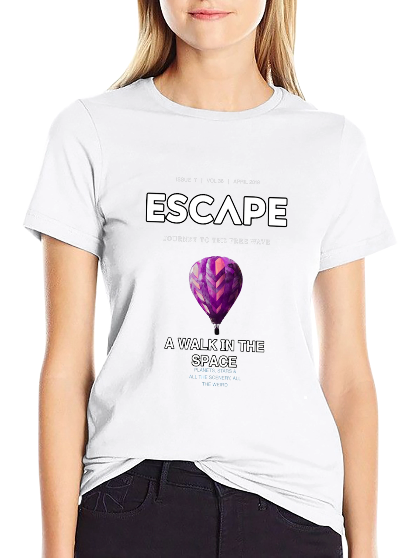 Escape Black Graphic T-Shirt