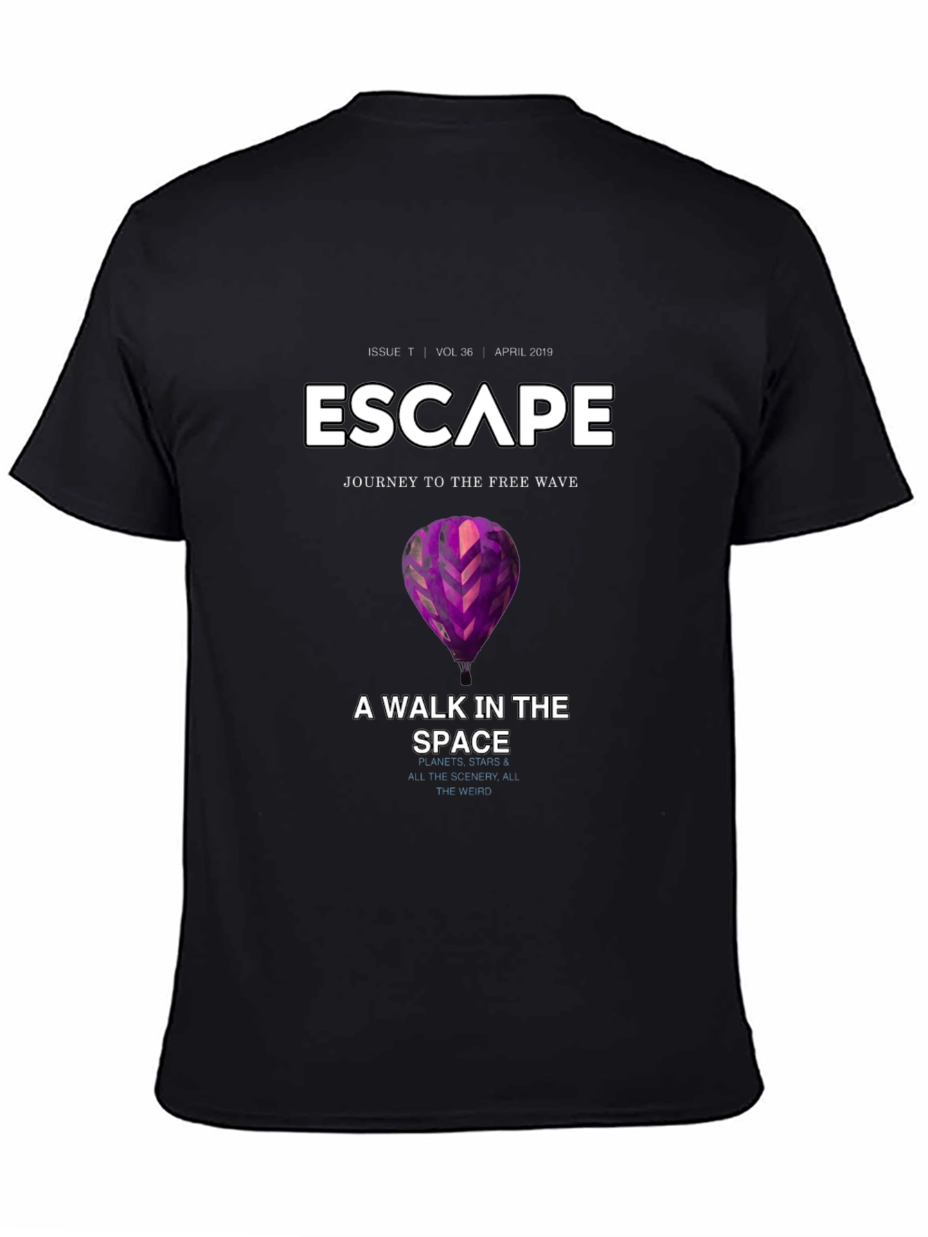 Escape Black Graphic T-Shirt