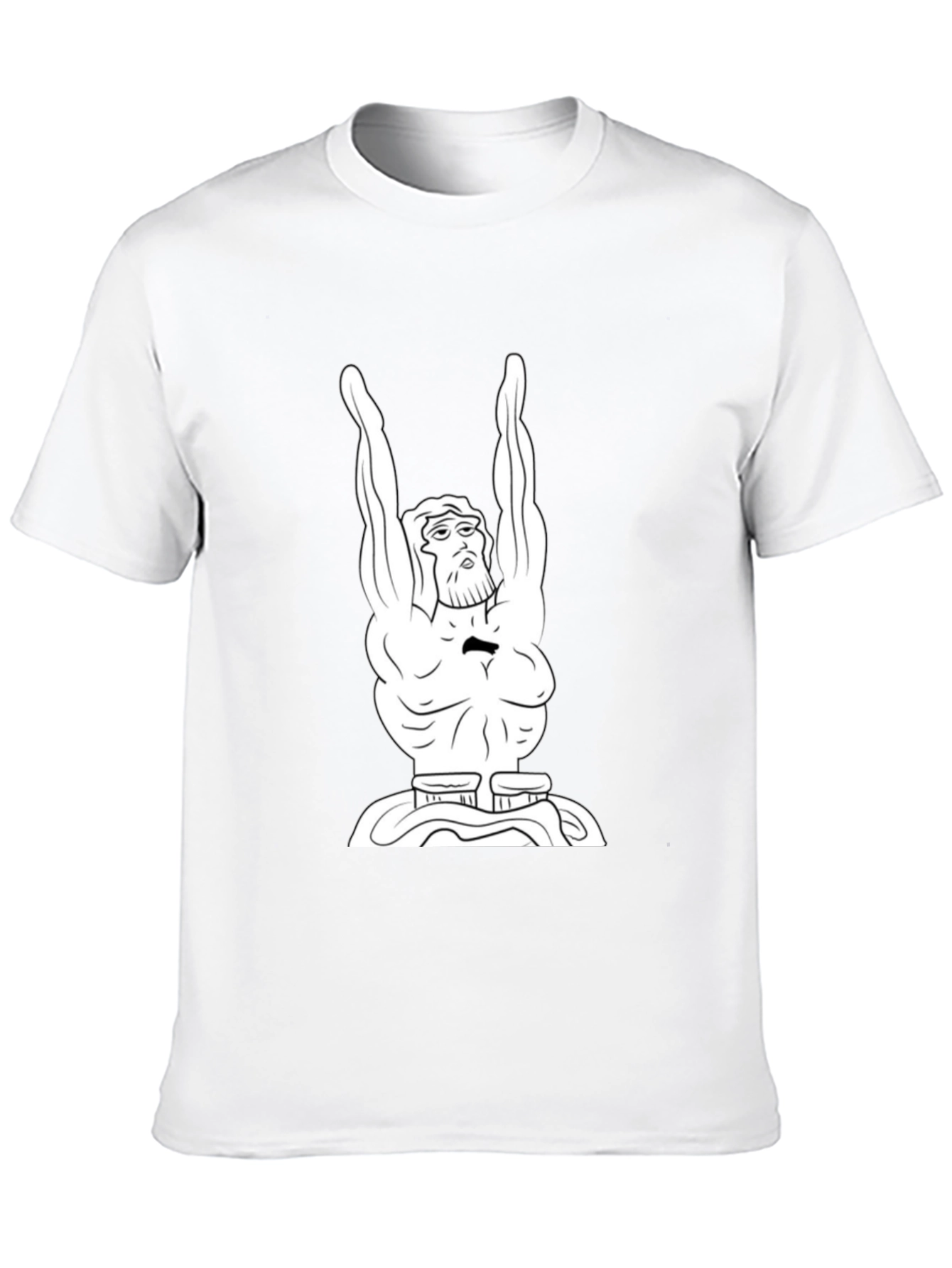 Black T-Shirt with Atlas Graphic