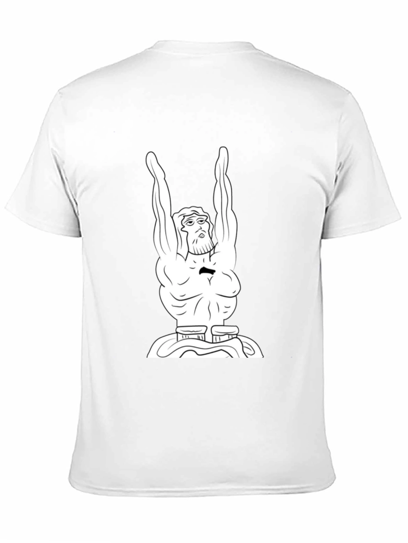 Black T-Shirt with Atlas Graphic