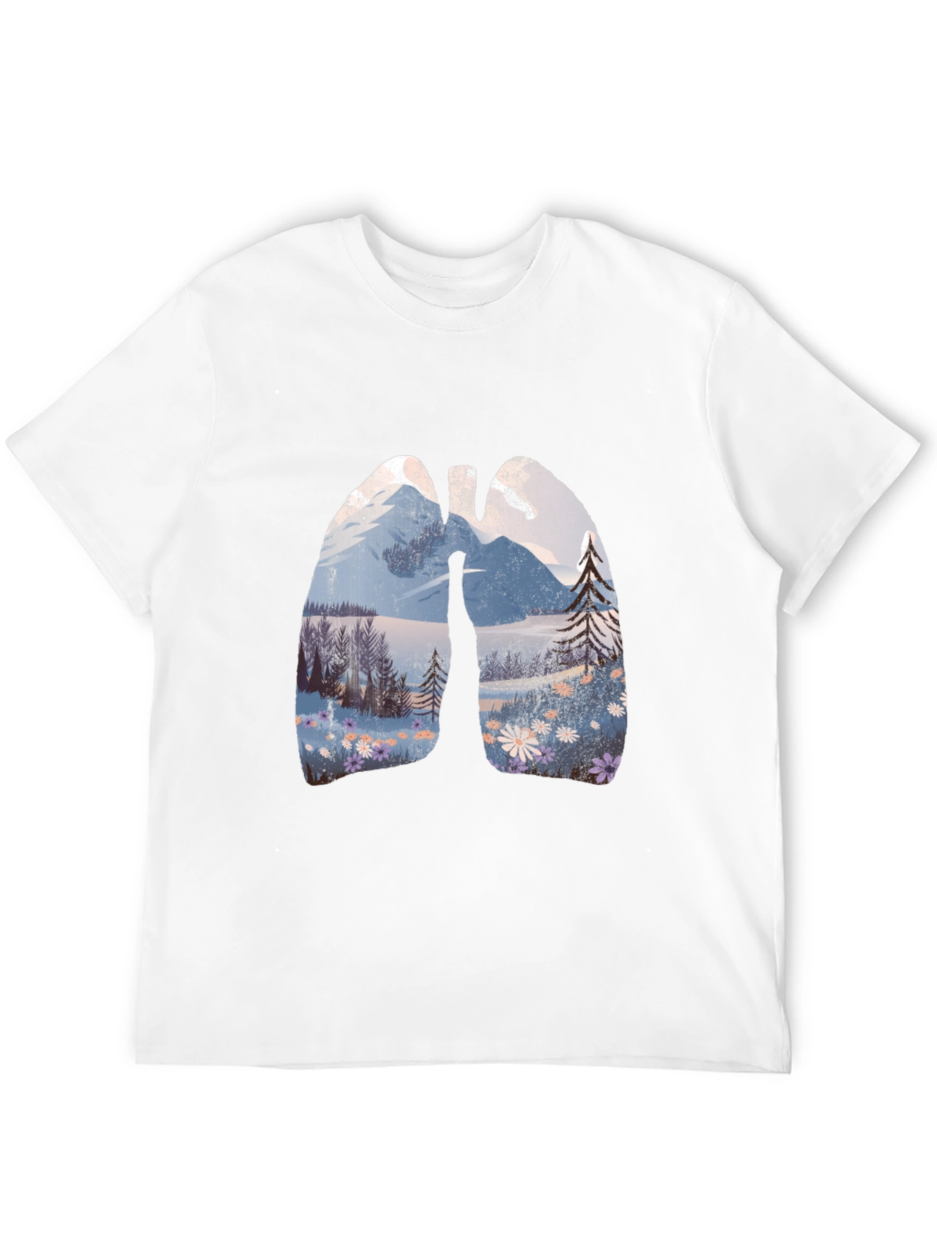 Nature Lungs Graphic Tee - Breath of Fresh Air
