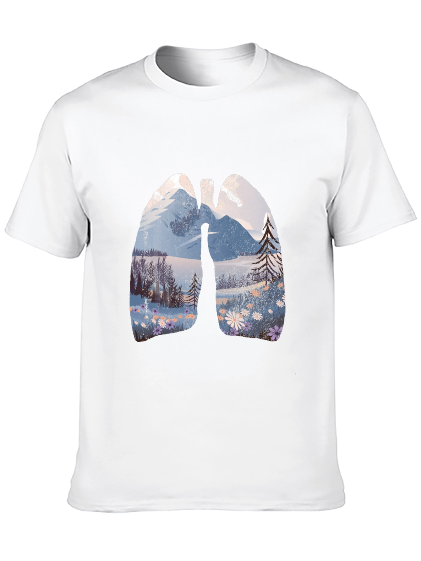 Nature Lungs Graphic Tee - Breath of Fresh Air