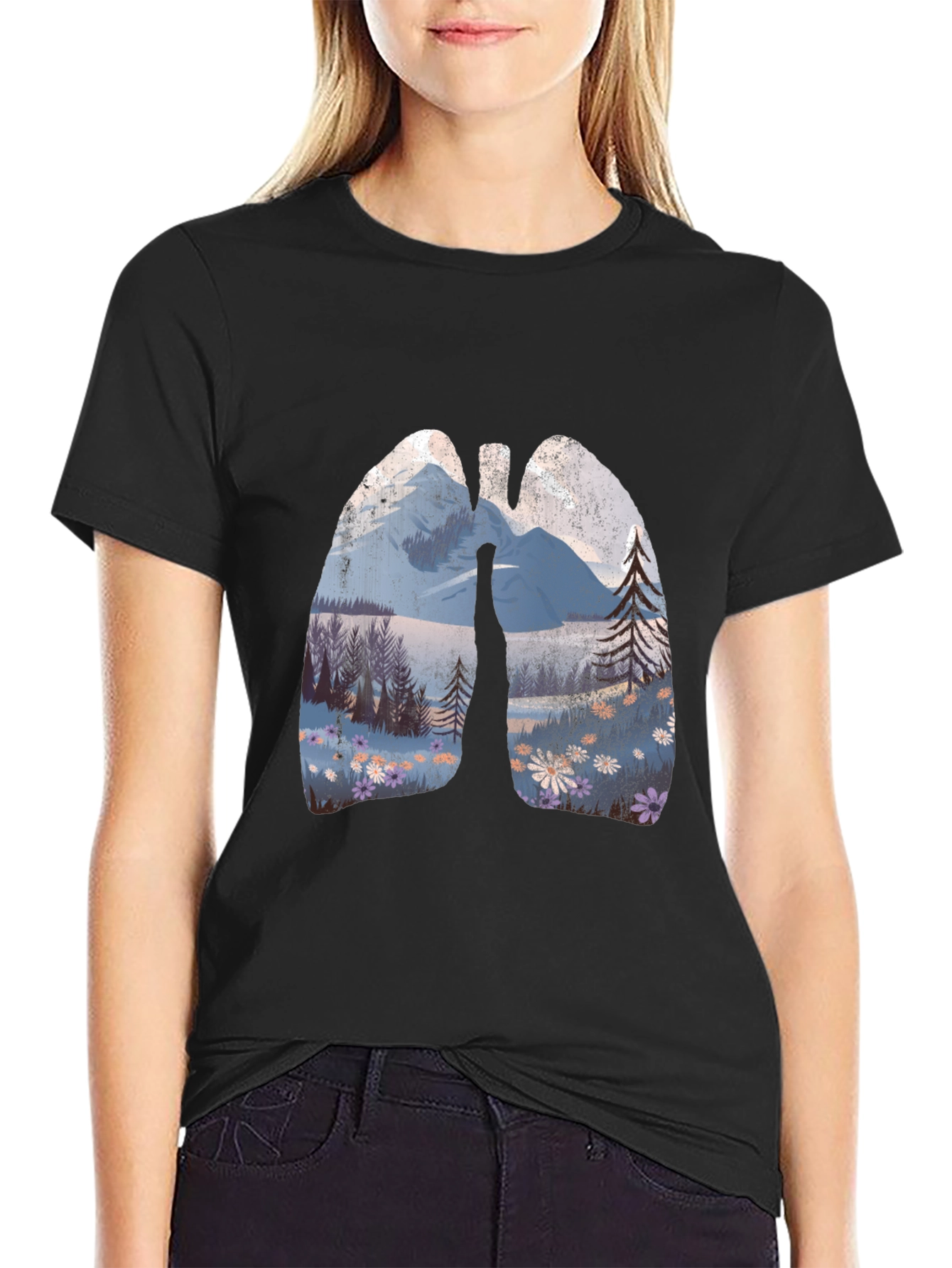 Nature Lungs Graphic Tee - Breath of Fresh Air