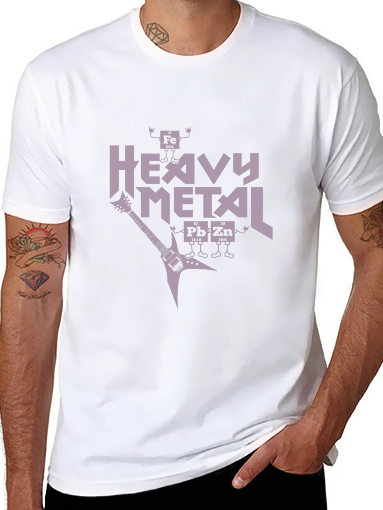 Heavy Metal Periodic Table Black T-Shirt