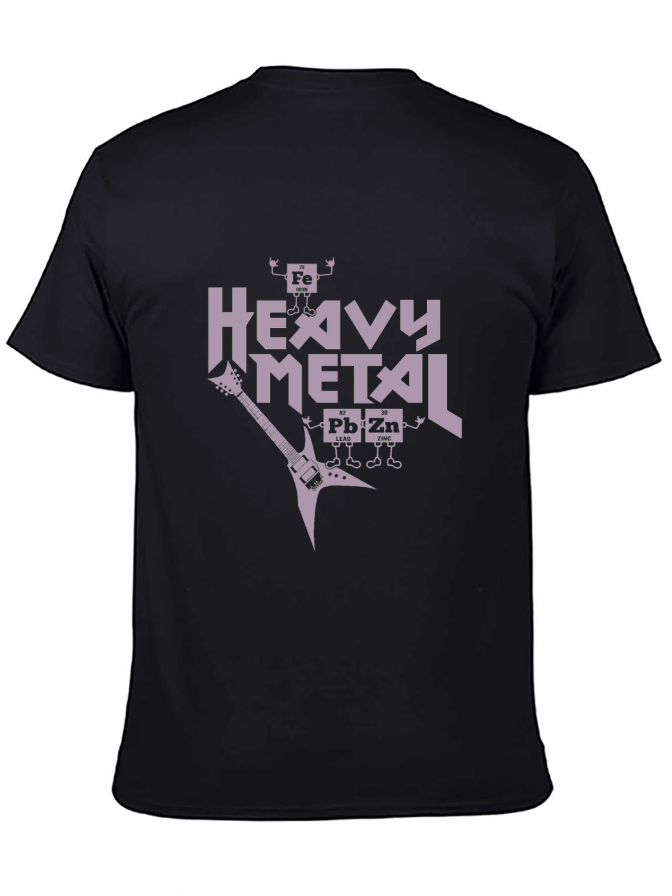 Heavy Metal Periodic Table Black T-Shirt
