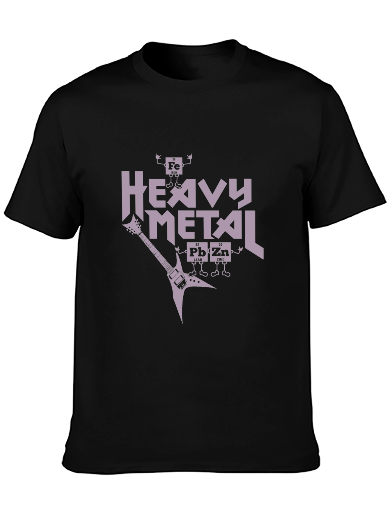 Heavy Metal Periodic Table Black T-Shirt
