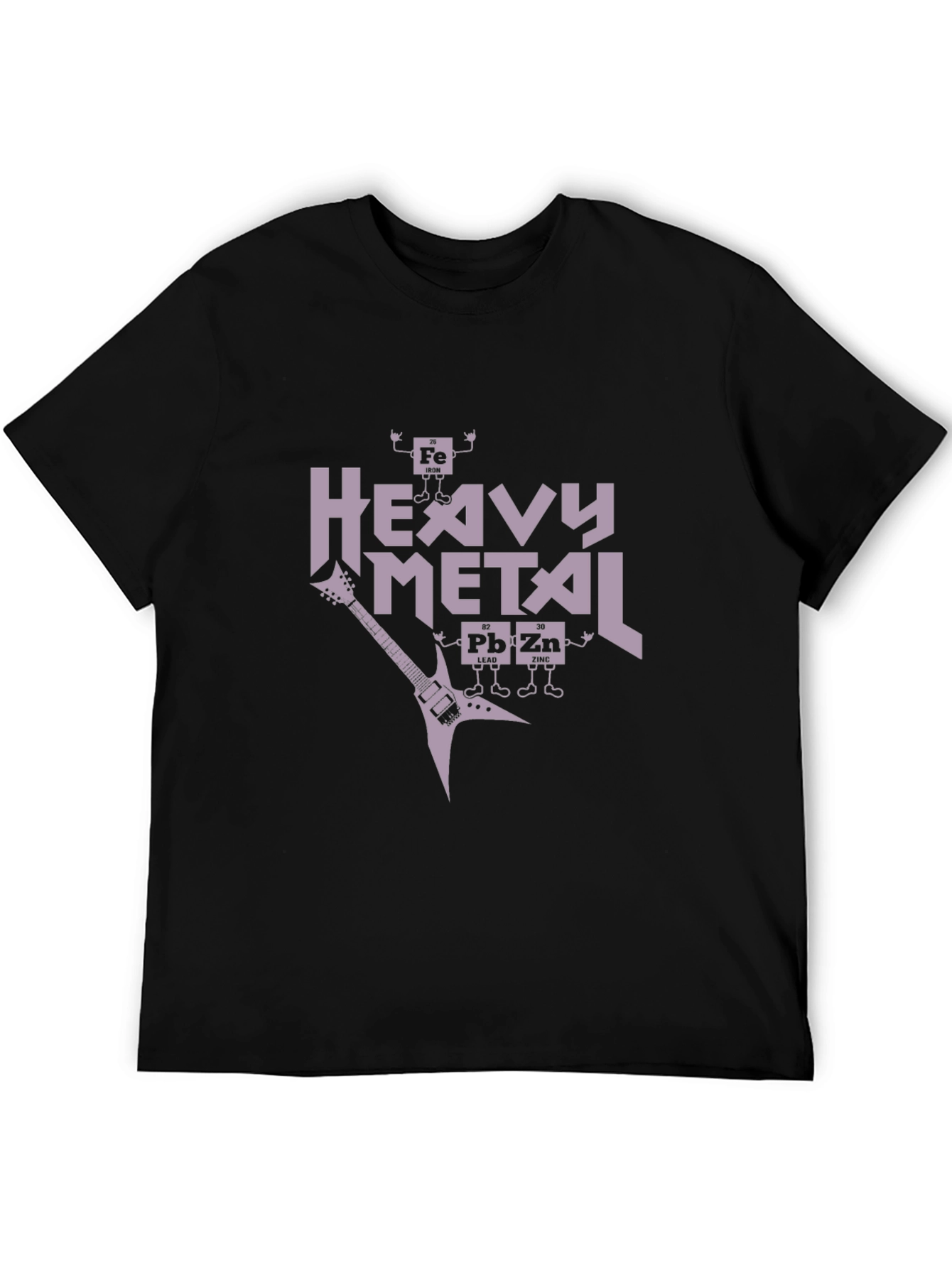 Heavy Metal Periodic Table Black T-Shirt