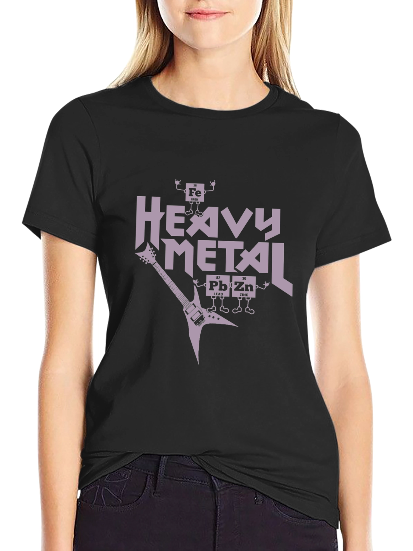 Heavy Metal Periodic Table Black T-Shirt