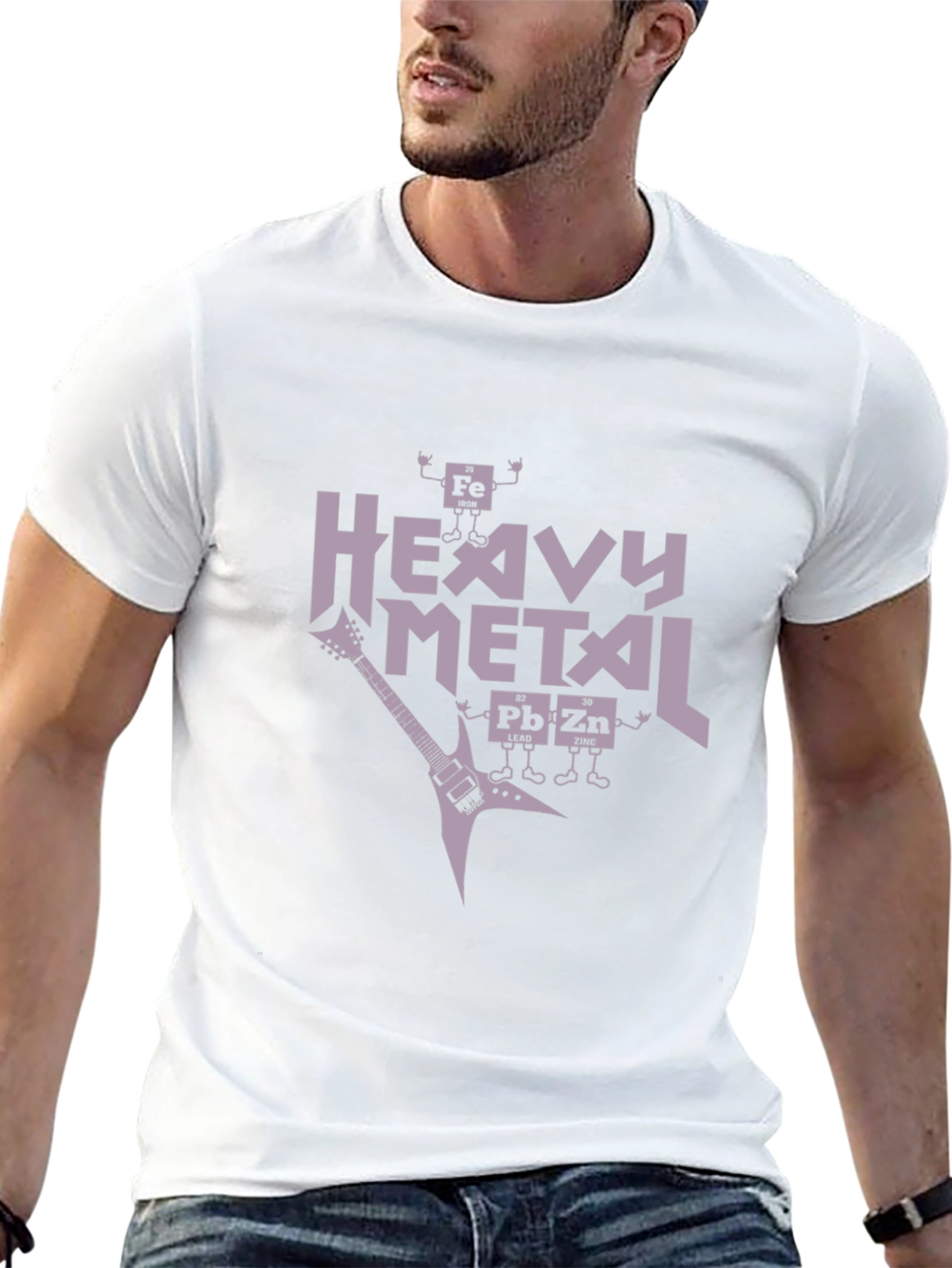 Heavy Metal Periodic Table Black T-Shirt