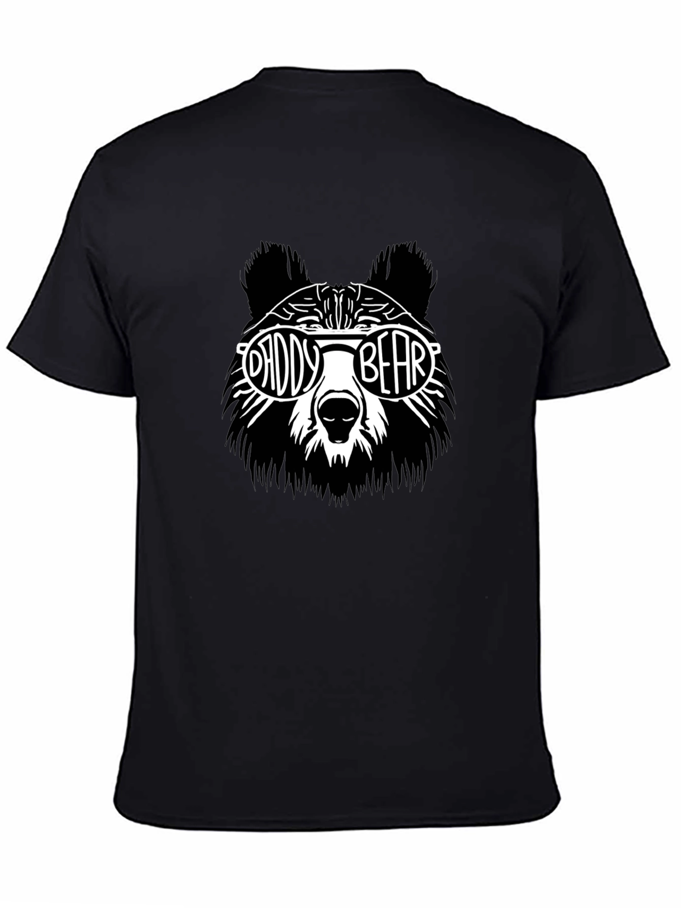 Daddy Bear Graphic T-Shirt - Black