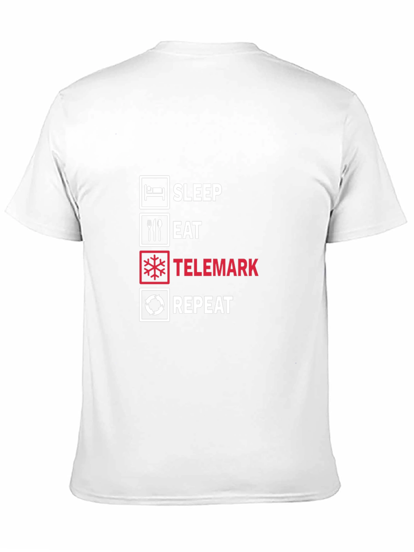 Sleep Eat Telemark Repeat Black T-Shirt