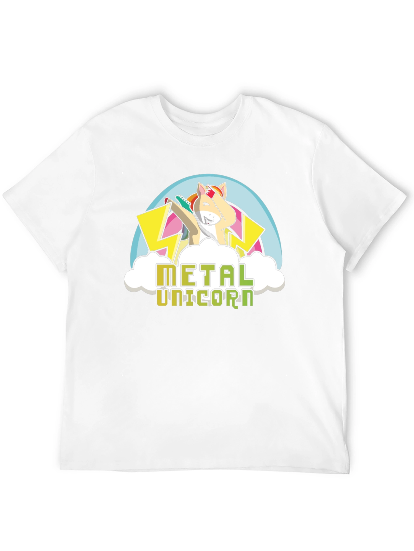 Metal Unicorn Black T-Shirt