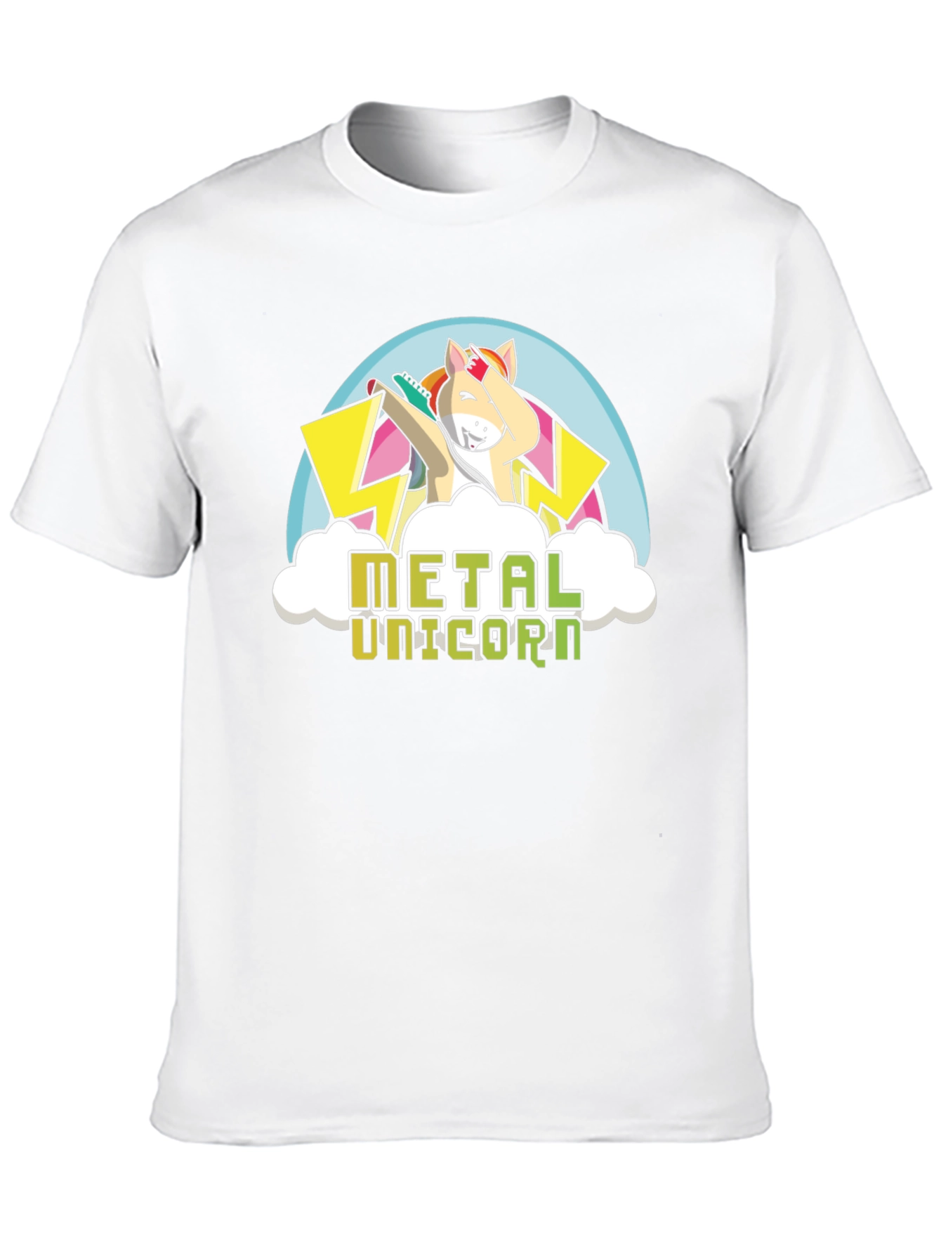 Metal Unicorn Black T-Shirt