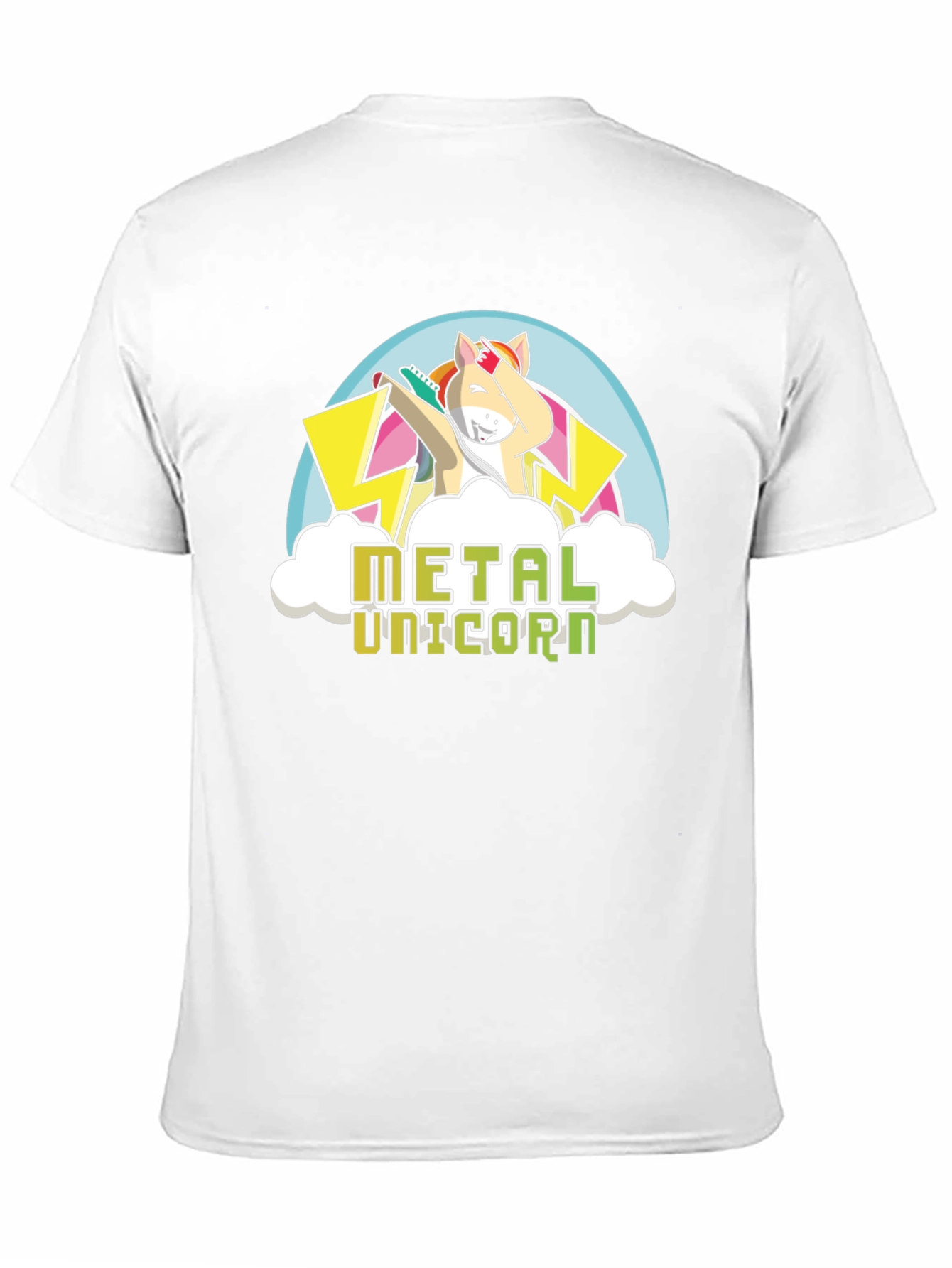 Metal Unicorn Black T-Shirt