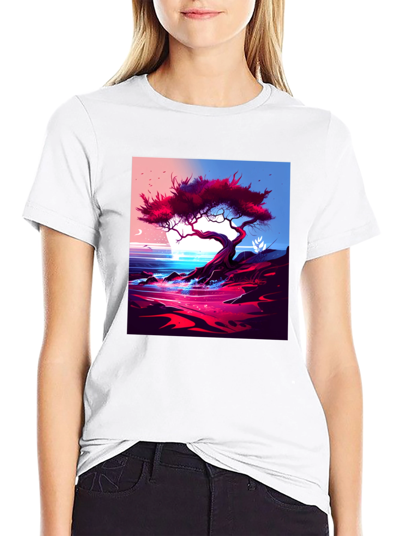 Tree on the Shoreline Graphic Tee