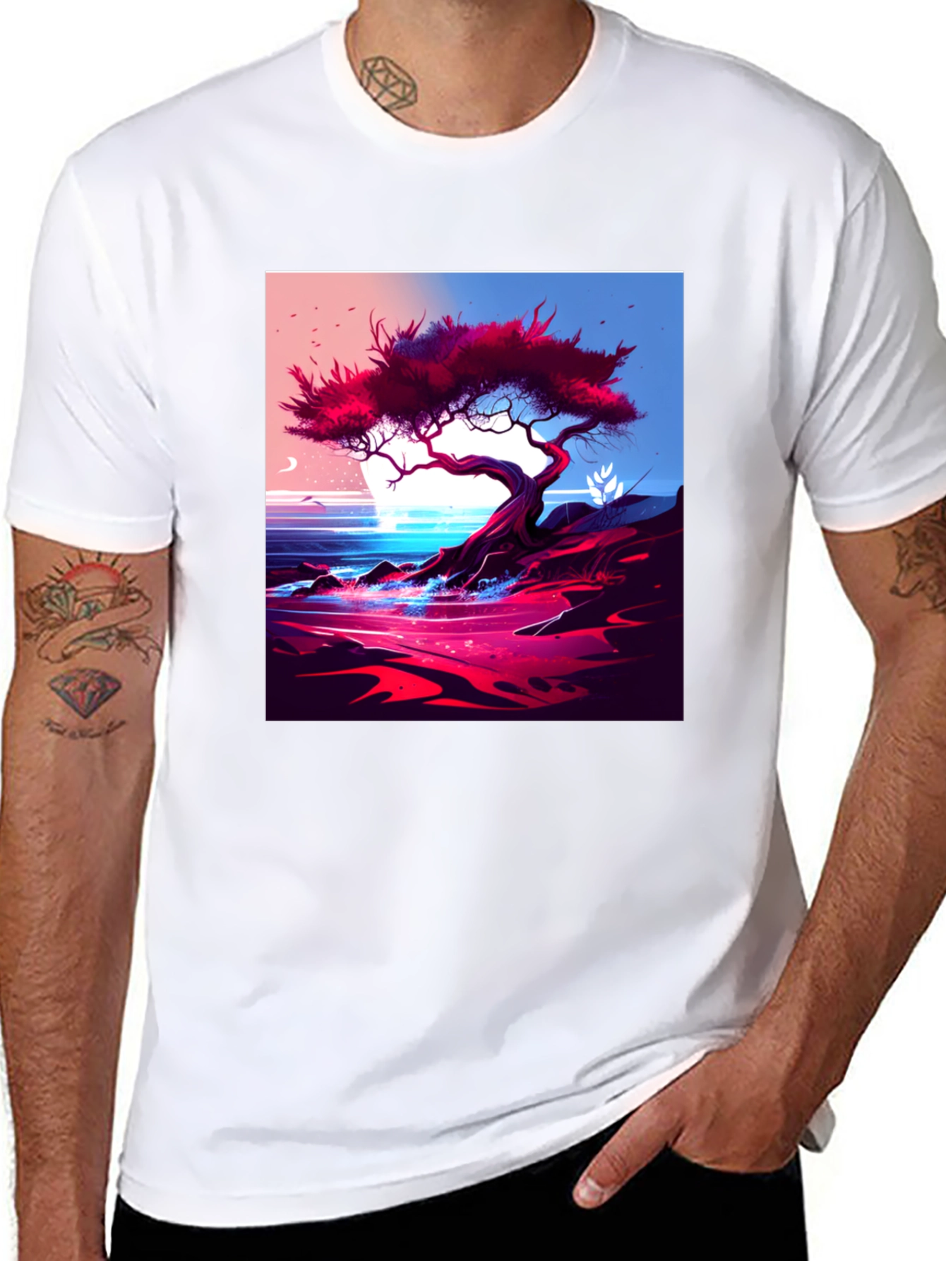 Tree on the Shoreline Graphic Tee