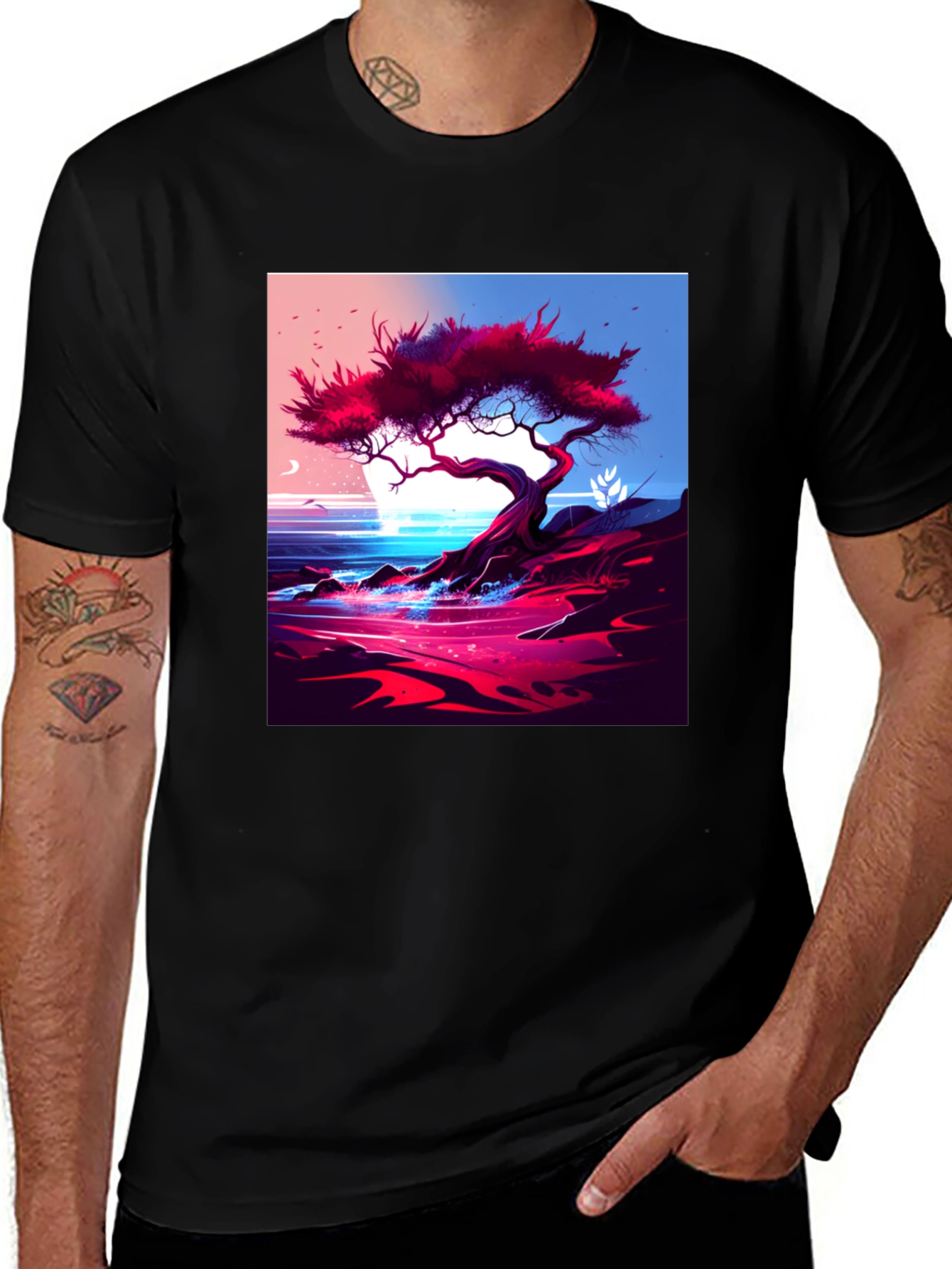Tree on the Shoreline Graphic Tee
