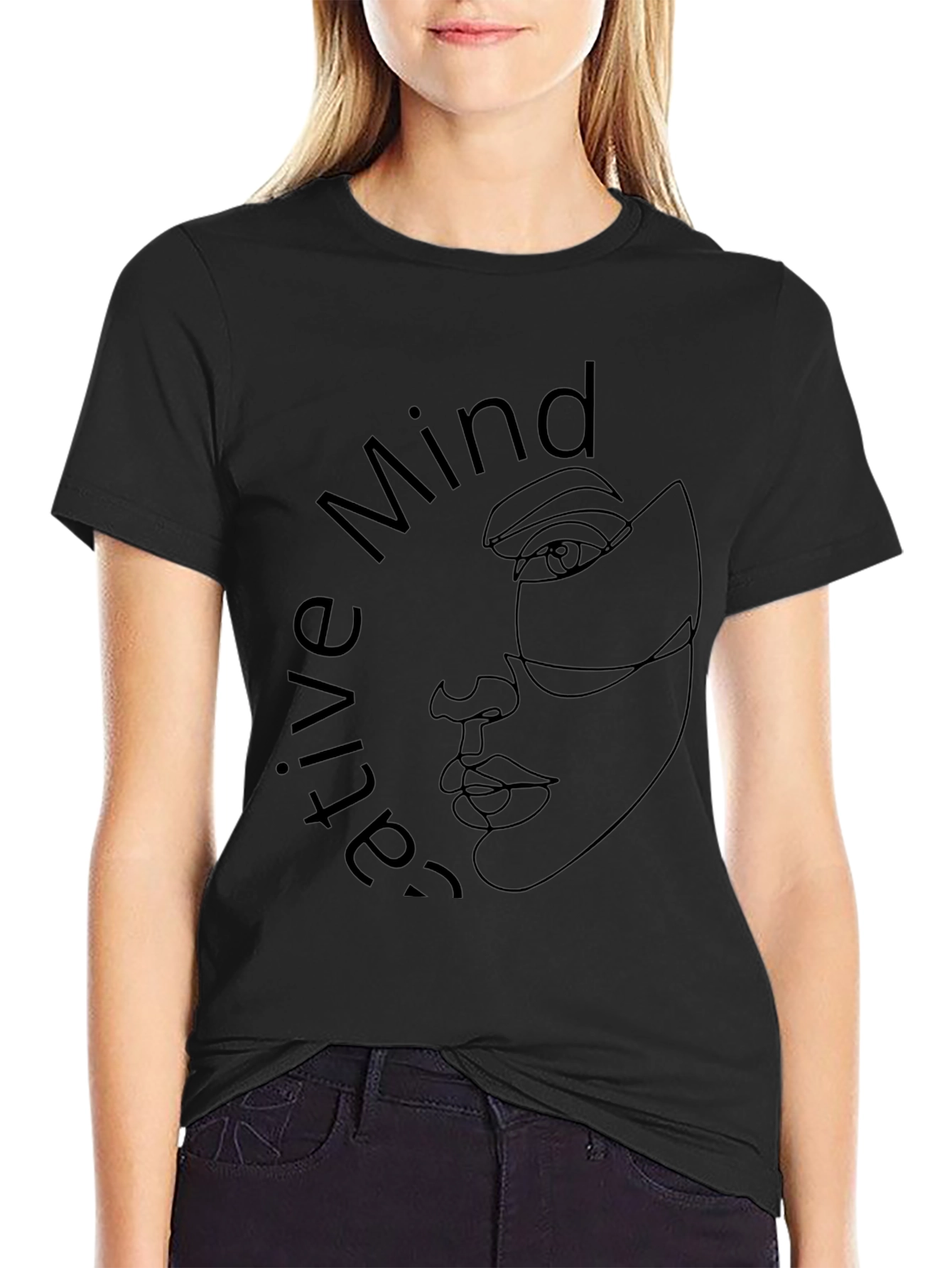 Creative Mind Graphic Tee - Black