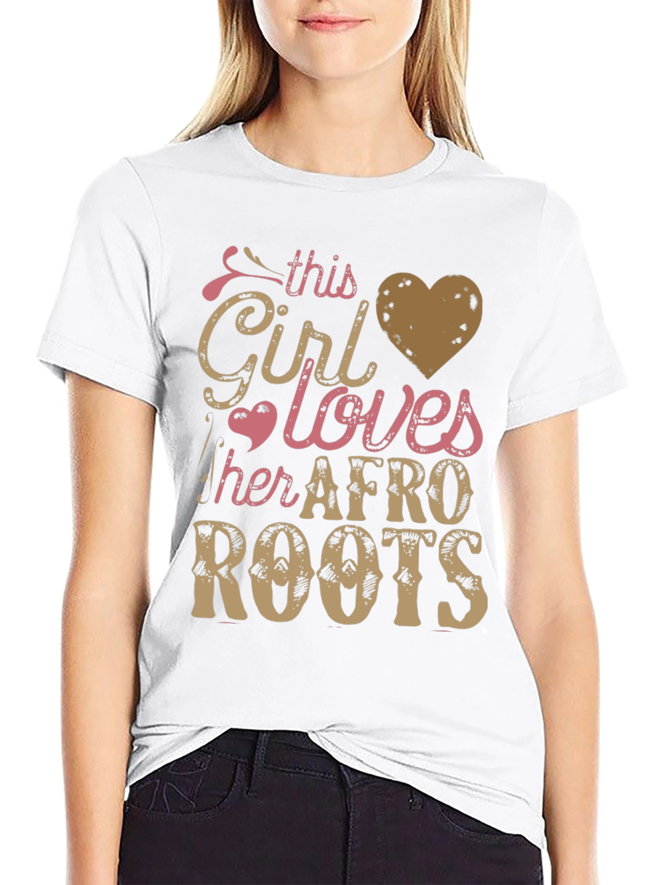 Afro Roots Black Graphic T-Shirt