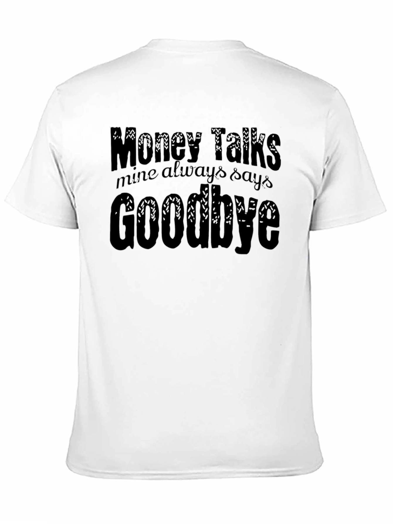 Money Talks Mens Black Graphic Tee