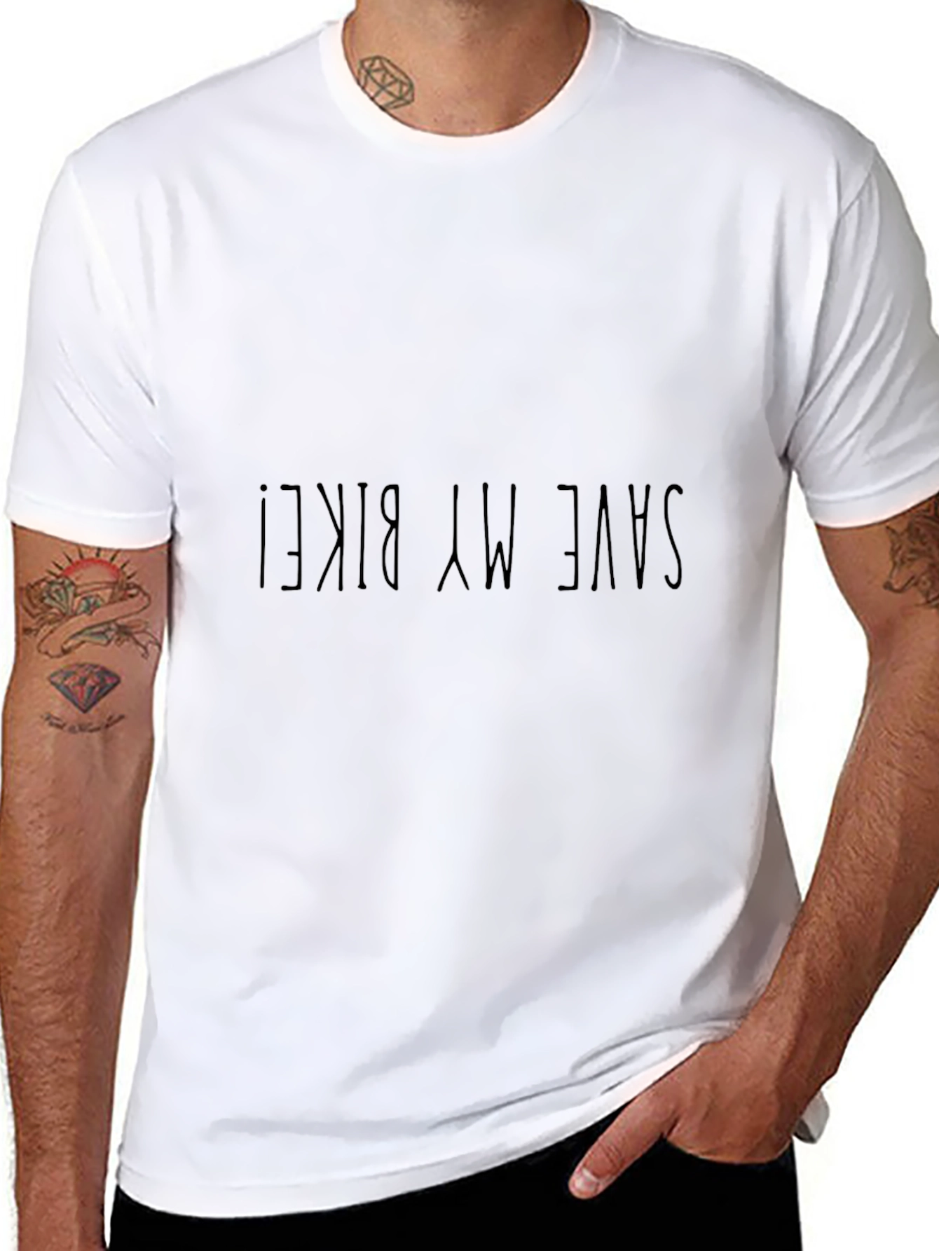 Save My Bike! Graphic Tee - Black