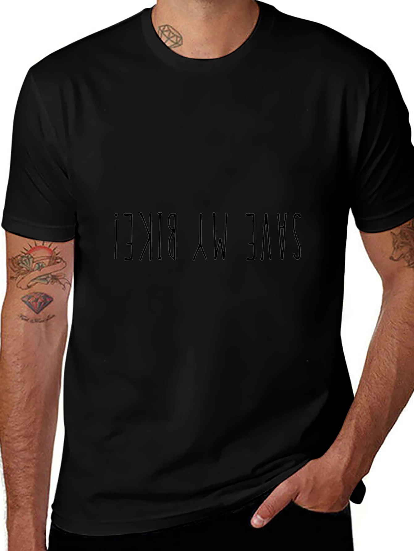 Save My Bike! Graphic Tee - Black