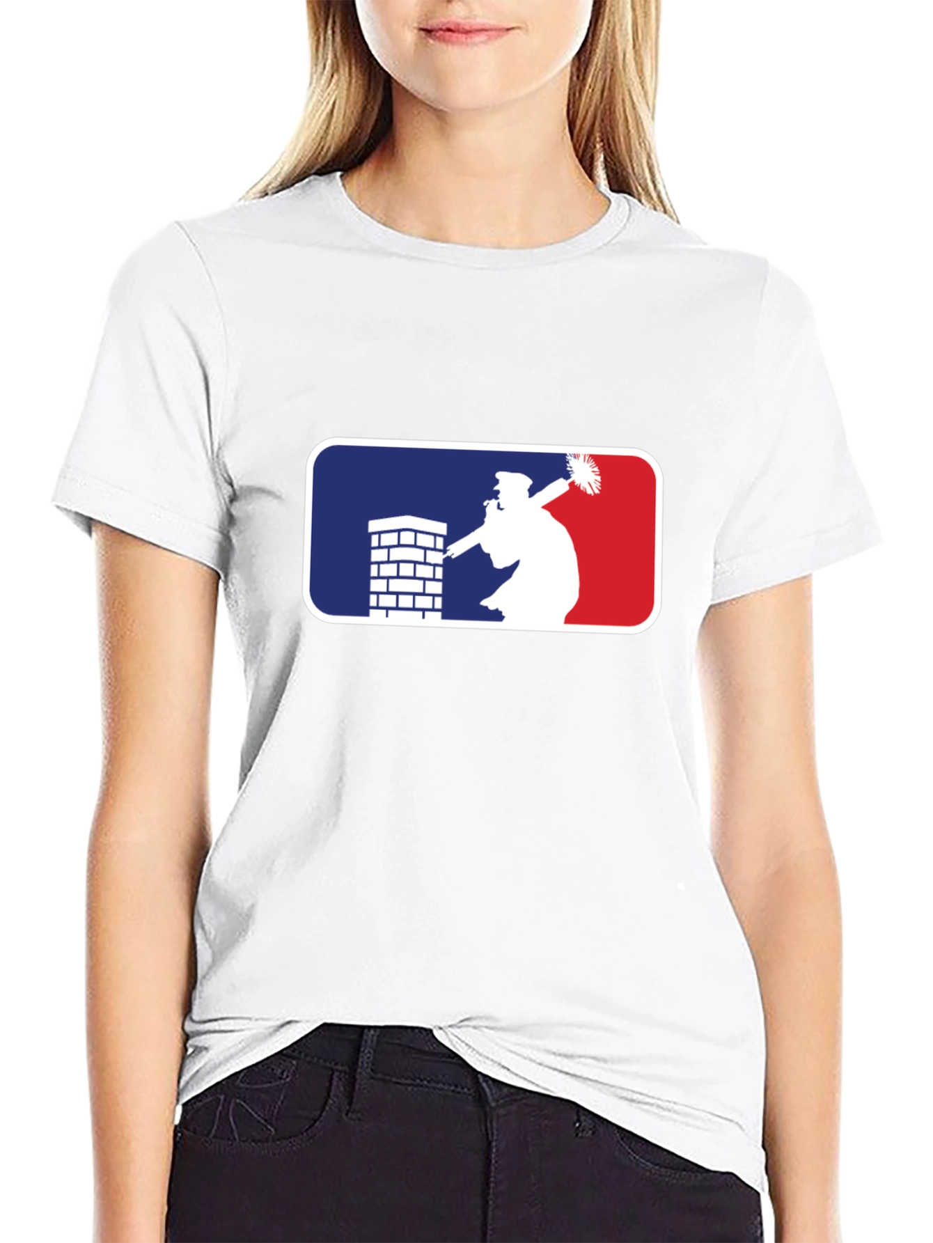 Funny Trump Down the Chimney Christmas T-Shirt