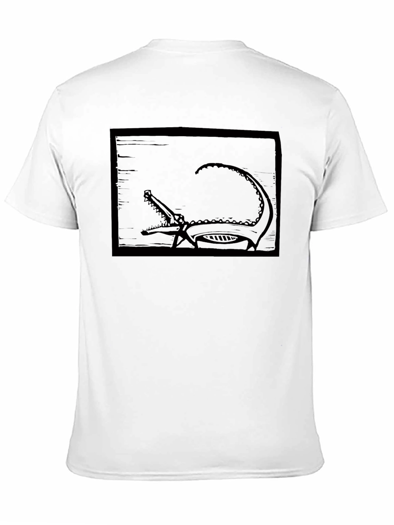 Crocodile Graphic Tee - Modern Style Black T-Shirt