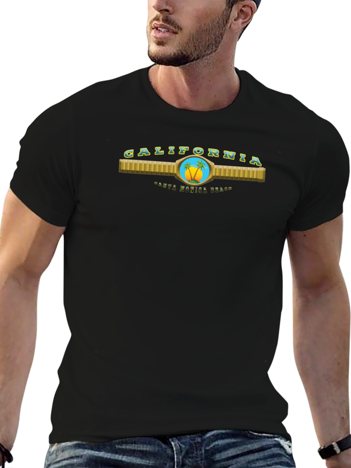 California Santa Monica Beach T-Shirt