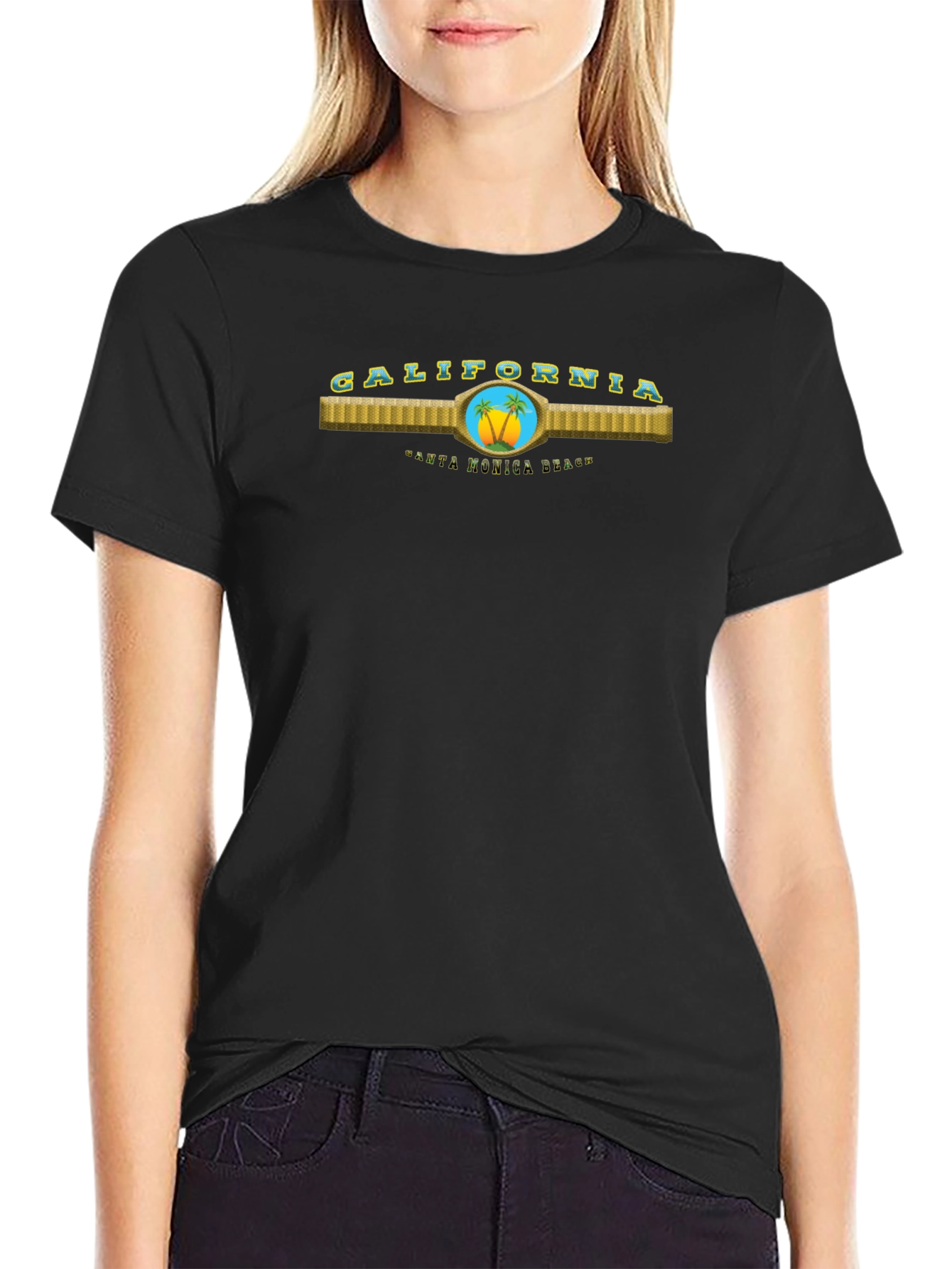 California Santa Monica Beach T-Shirt