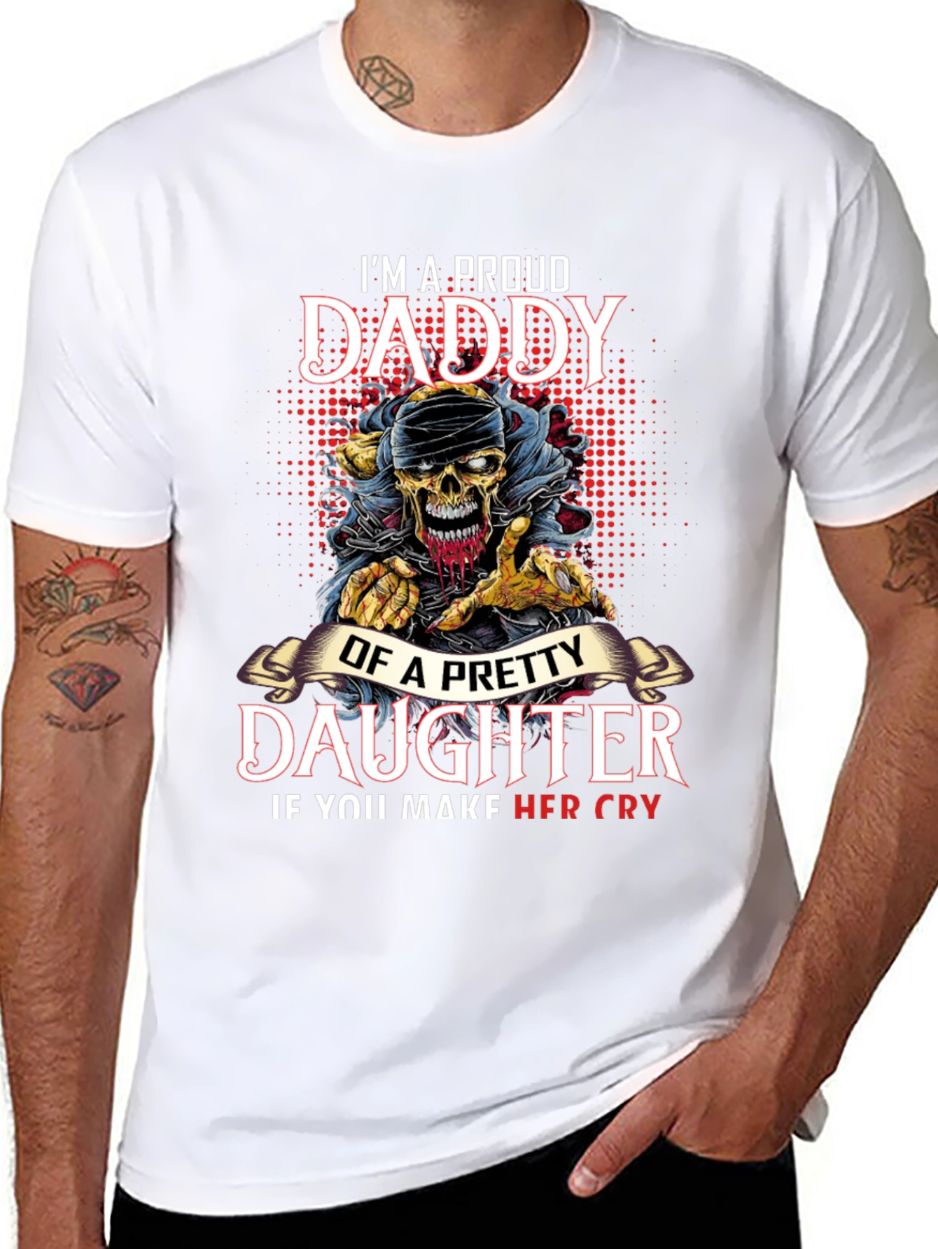 Proud Daddy Daughter Graphic Tee
