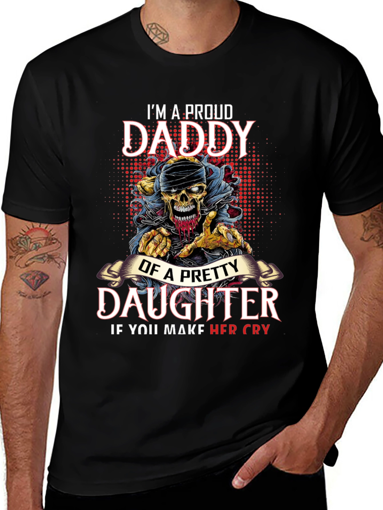 Proud Daddy Daughter Graphic Tee