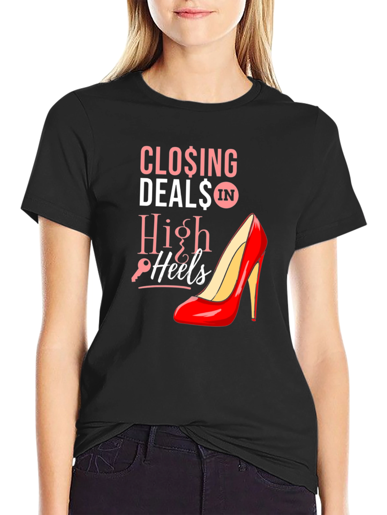 Closing Deals High Heels T-Shirt