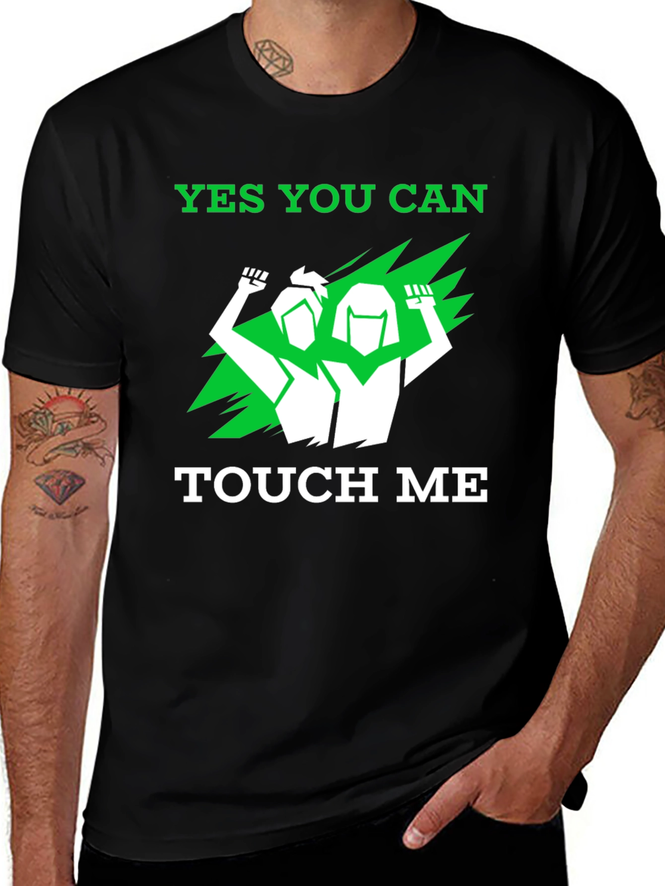 Empowering Yes You Can Touch Me Graphic Tee