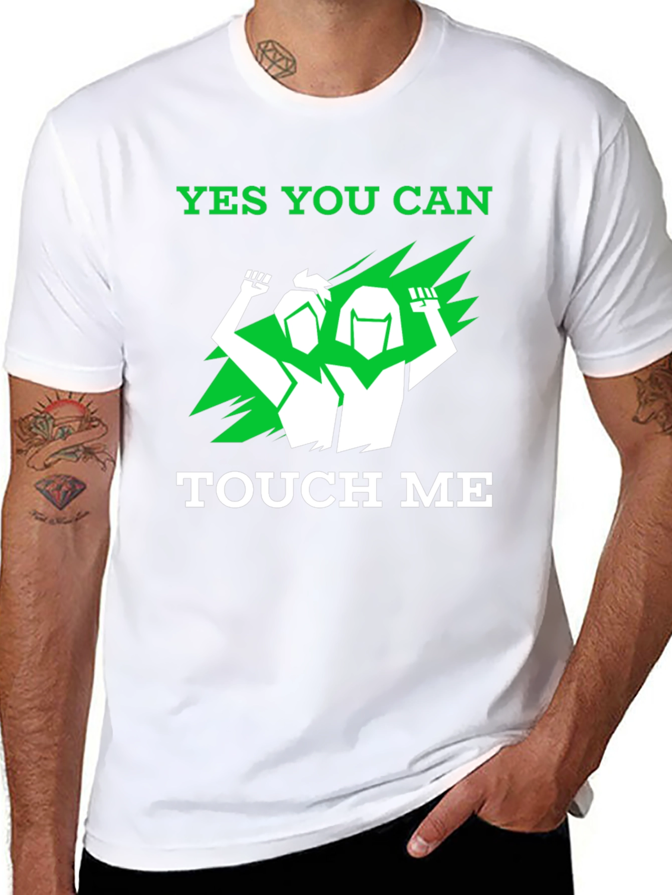 Empowering Yes You Can Touch Me Graphic Tee