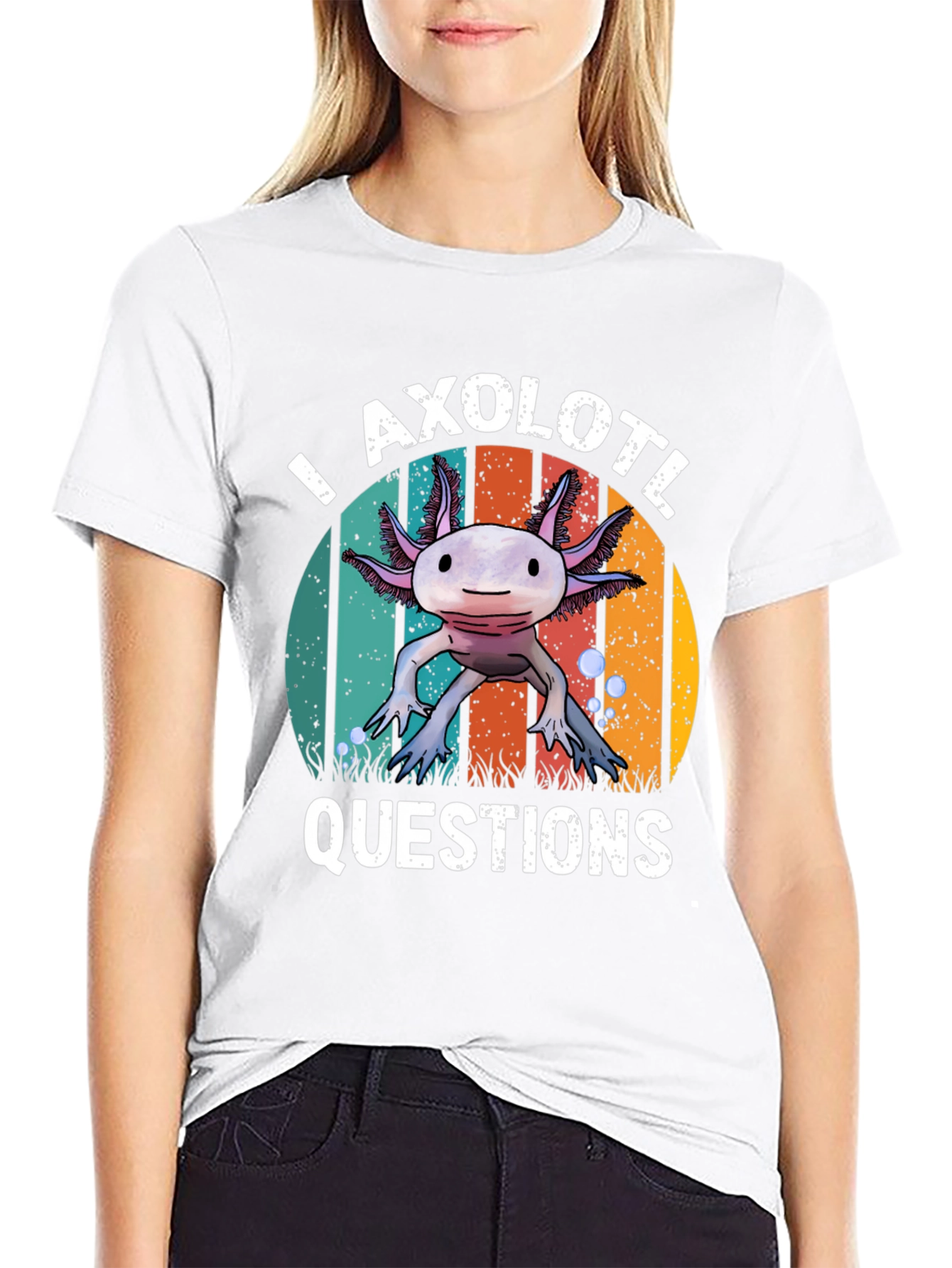 Axolotl Questions T-Shirt - Funny Graphic Tee