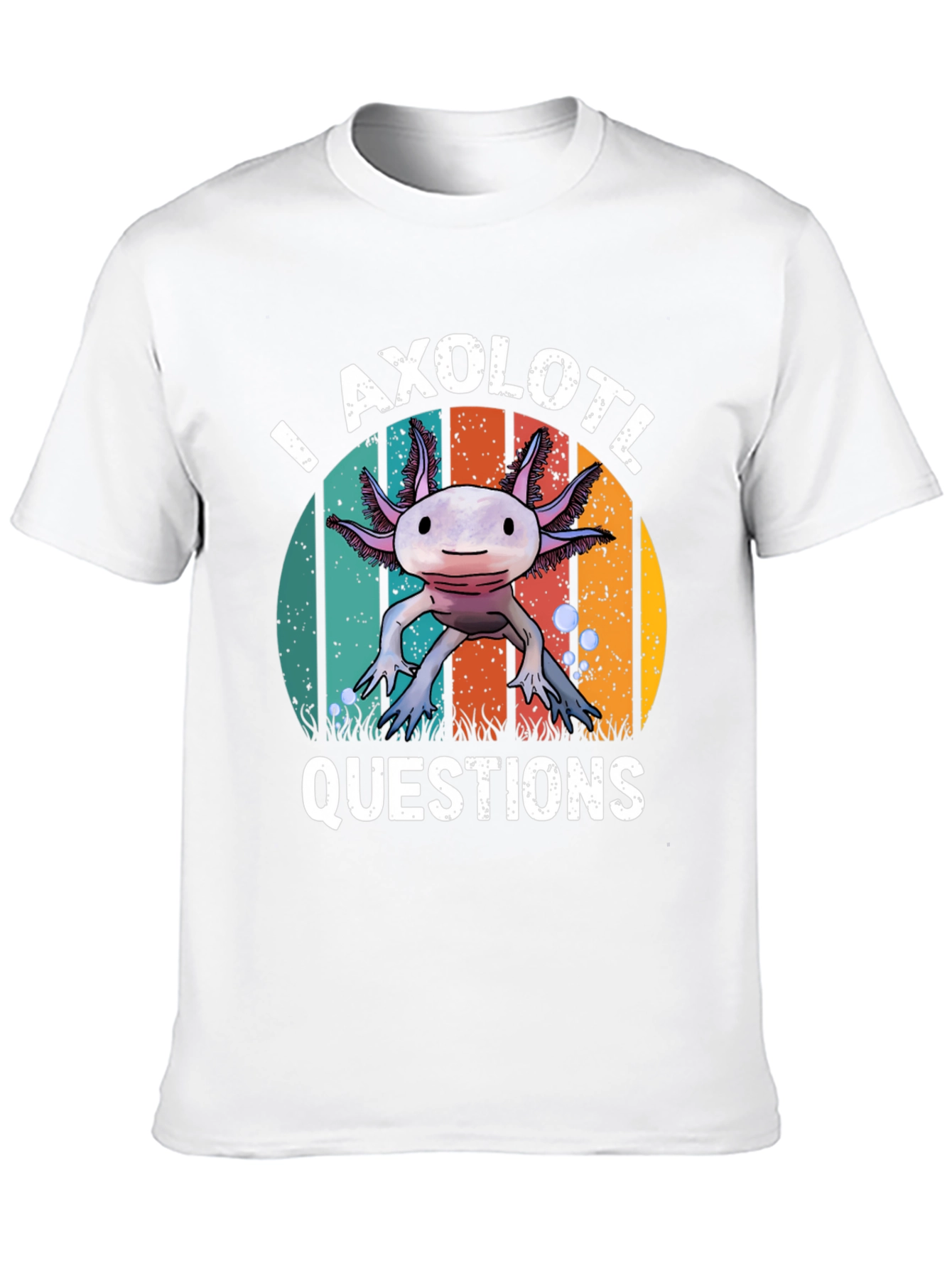 Axolotl Questions T-Shirt - Funny Graphic Tee