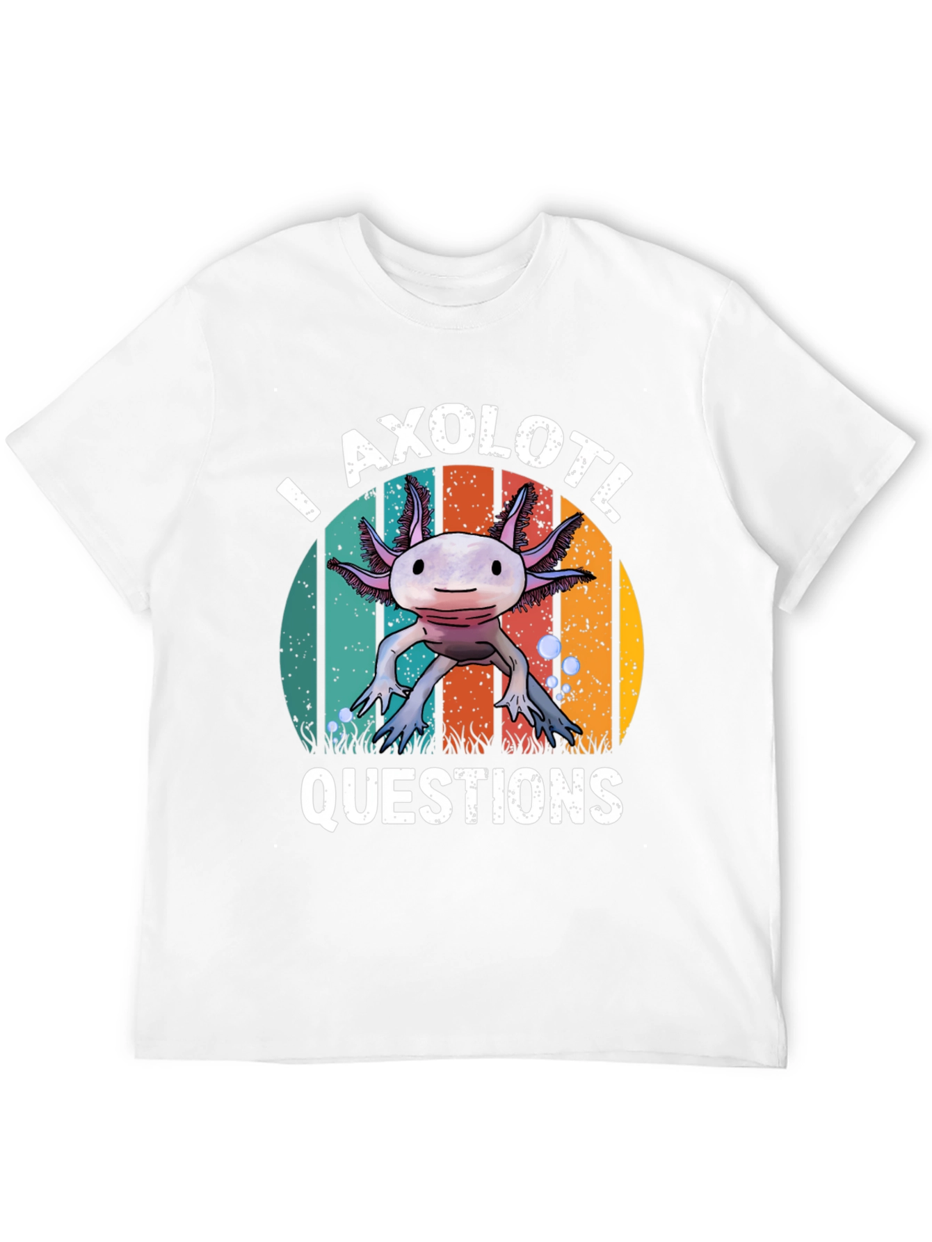 Axolotl Questions T-Shirt - Funny Graphic Tee