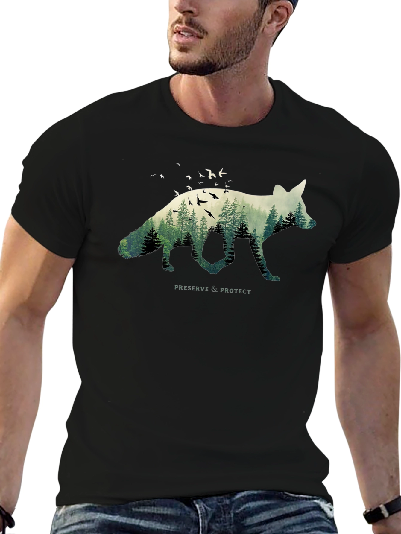 Nature Fox Graphic Tee - Preserve & Protect